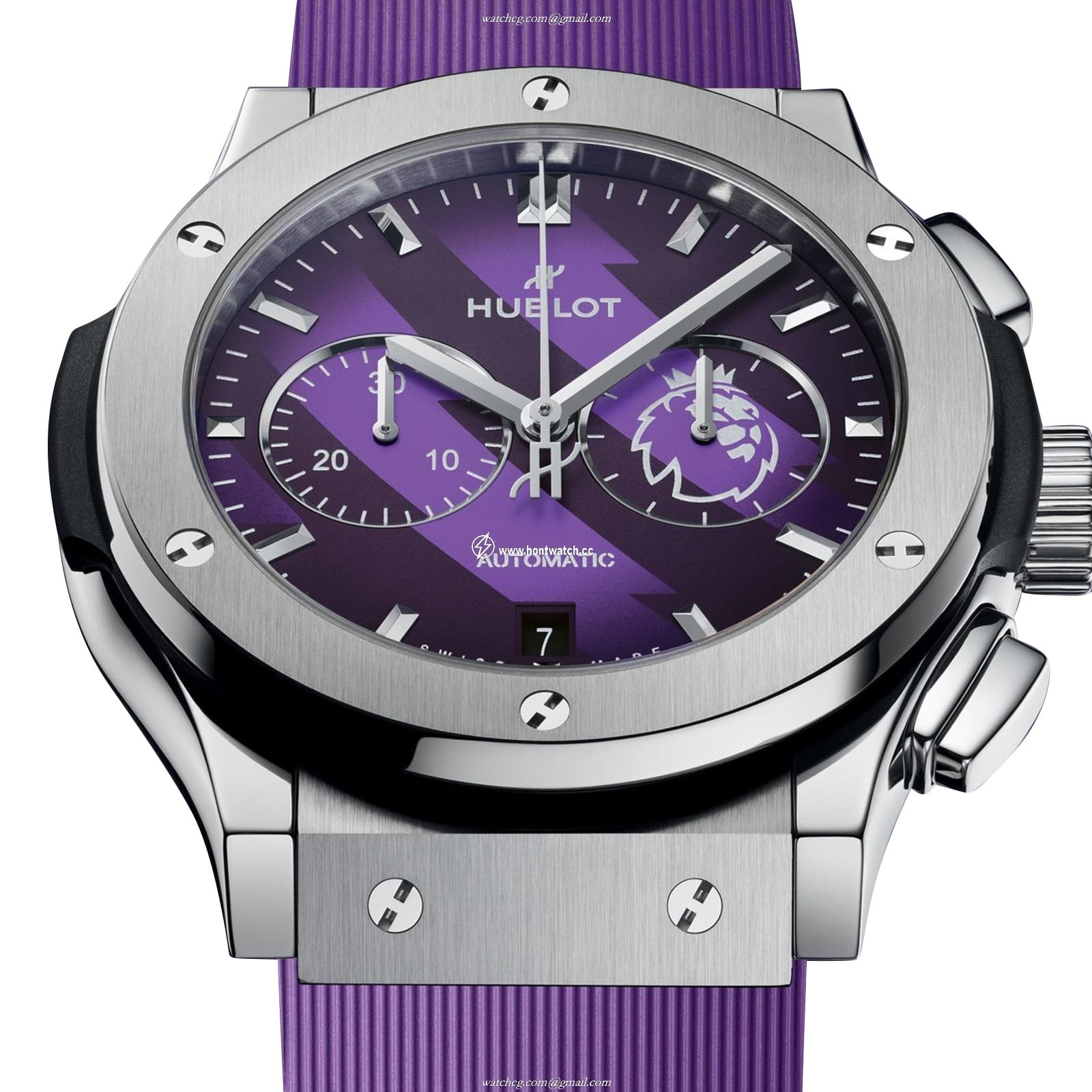Hublot Titanium Automatic Purple Watch - 42mm Premier League Replica - Image 2