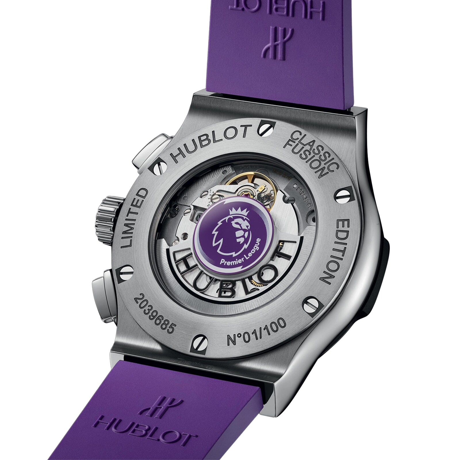 Hublot Titanium Automatic Purple Watch - 42mm Premier League Replica - Image 4