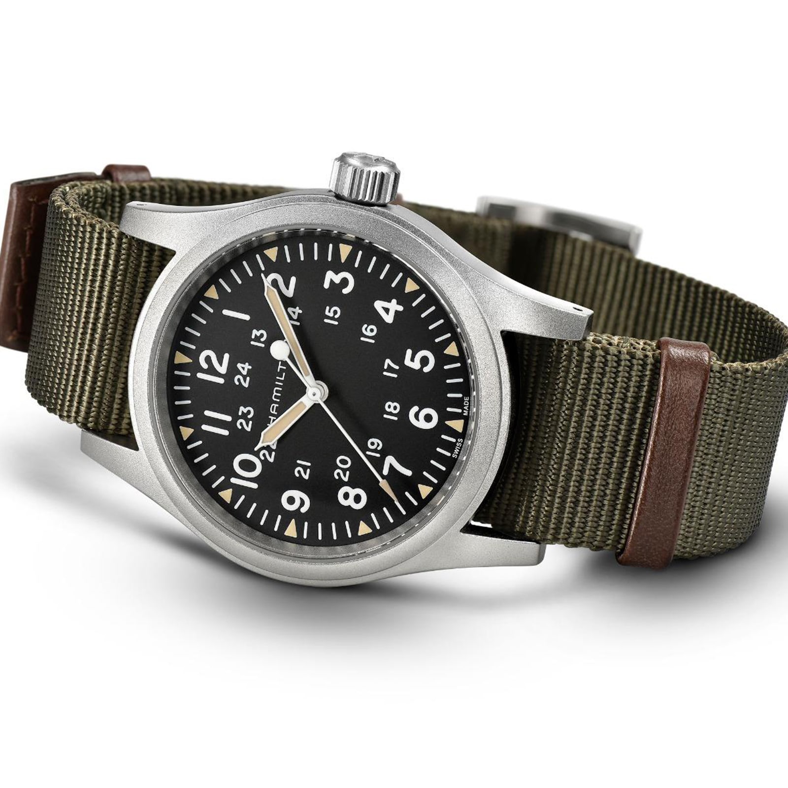 Hamilton Khaki Field H69439931 | 38mm Black Dial | Mechanical Watch - Image 3