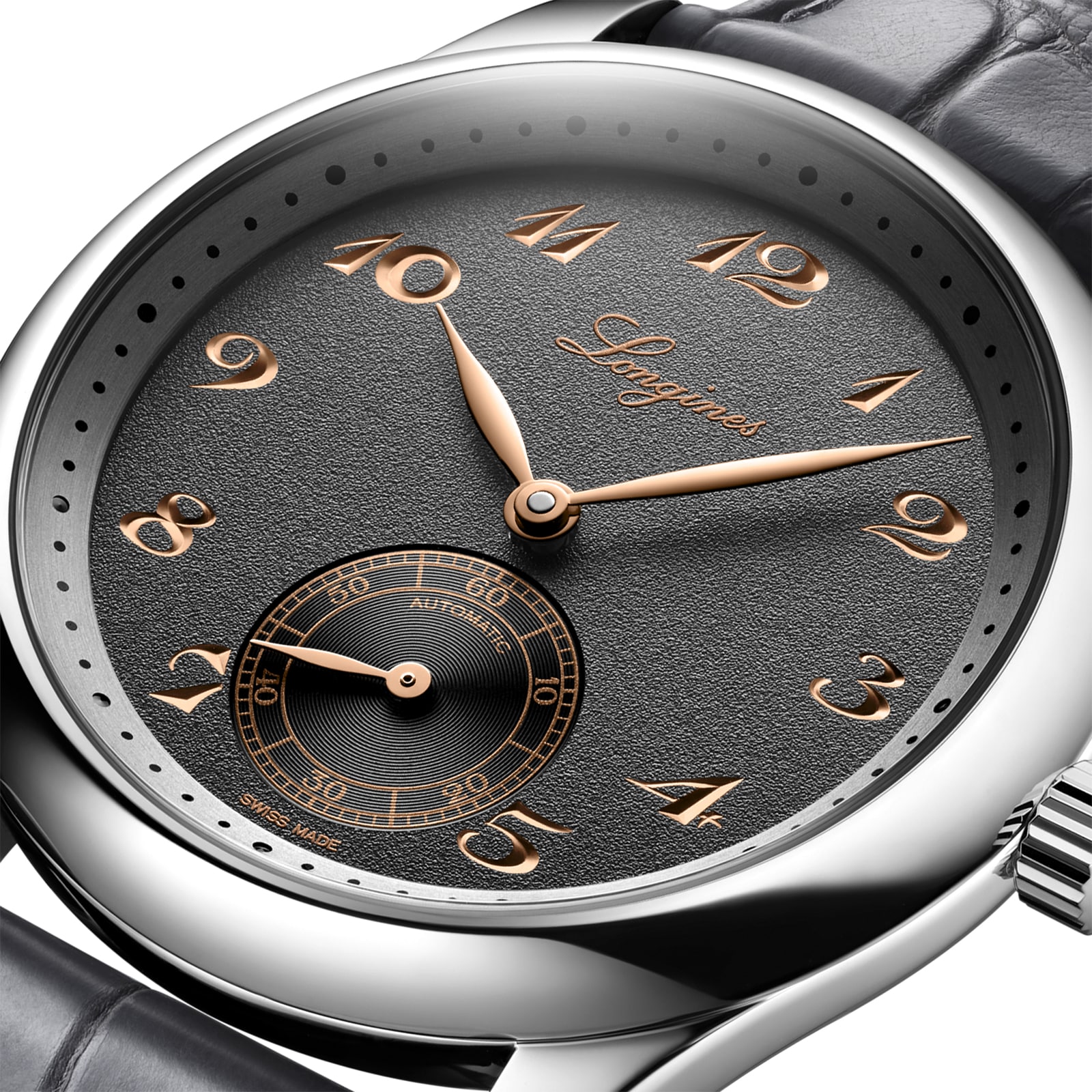 Longines Master Collection L28434632 Automatic Grey Watch - 38.5mm Stainless Steel - Image 4