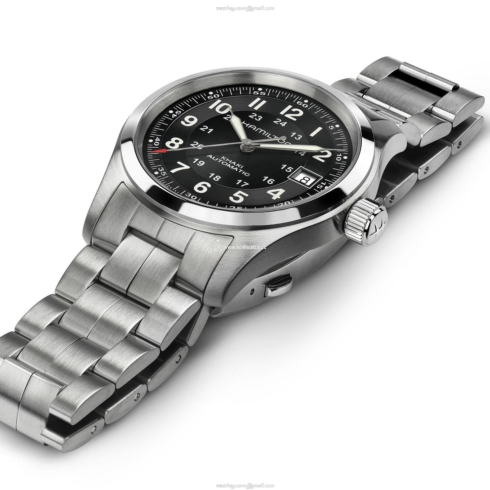 Hamilton Khaki Field H70455133 Automatic Black Dial - 38mm Stainless Steel - Image 2