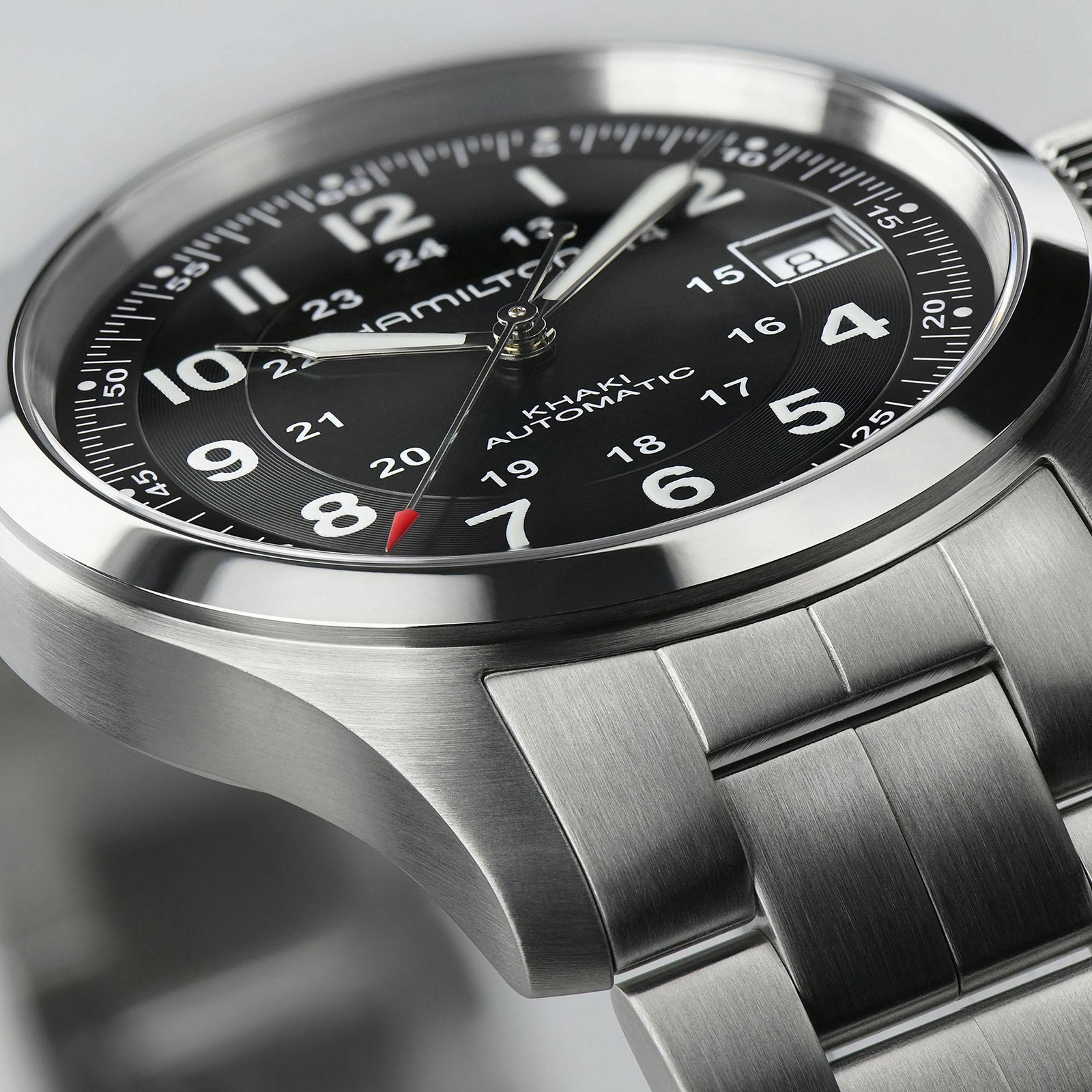 Hamilton Khaki Field H70455133 Automatic Black Dial - 38mm Stainless Steel - Image 4