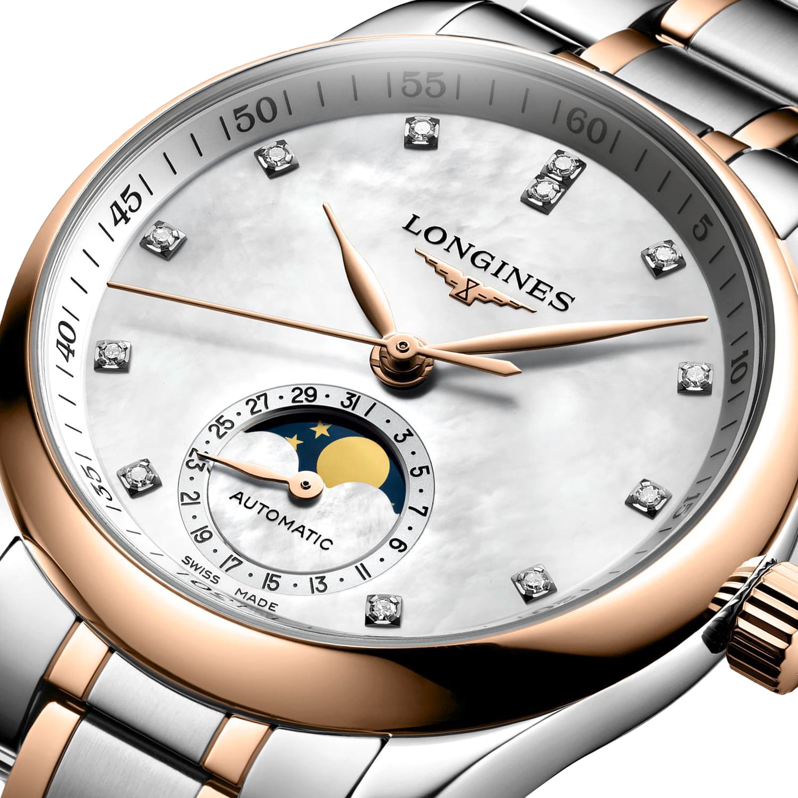 Longines Master Collection L24095897 | 34mm Automatic Watch | Mother Of Pearl Dial - Image 4