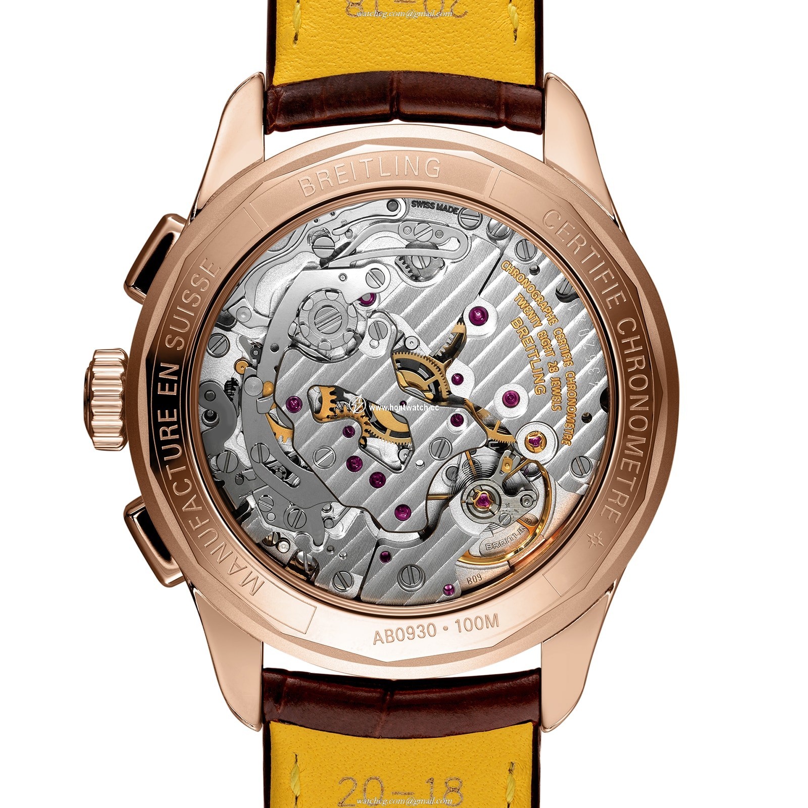 Breitling Premier RB0930371G1P1 | 40mm 18ct Rose Gold Silver Dial - Image 2