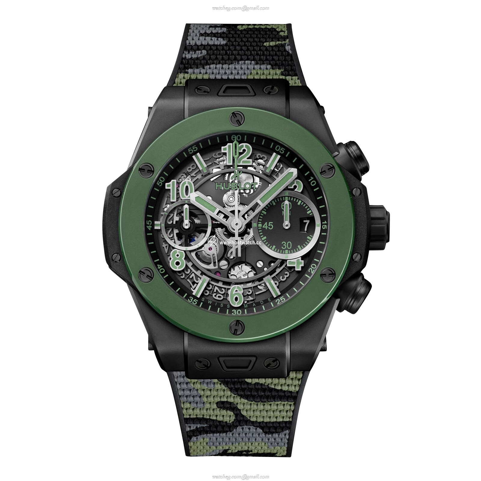 Hublot Big Bang 42mm Ceramic Automatic Black Watch - 100M Water Resistant - Image 2