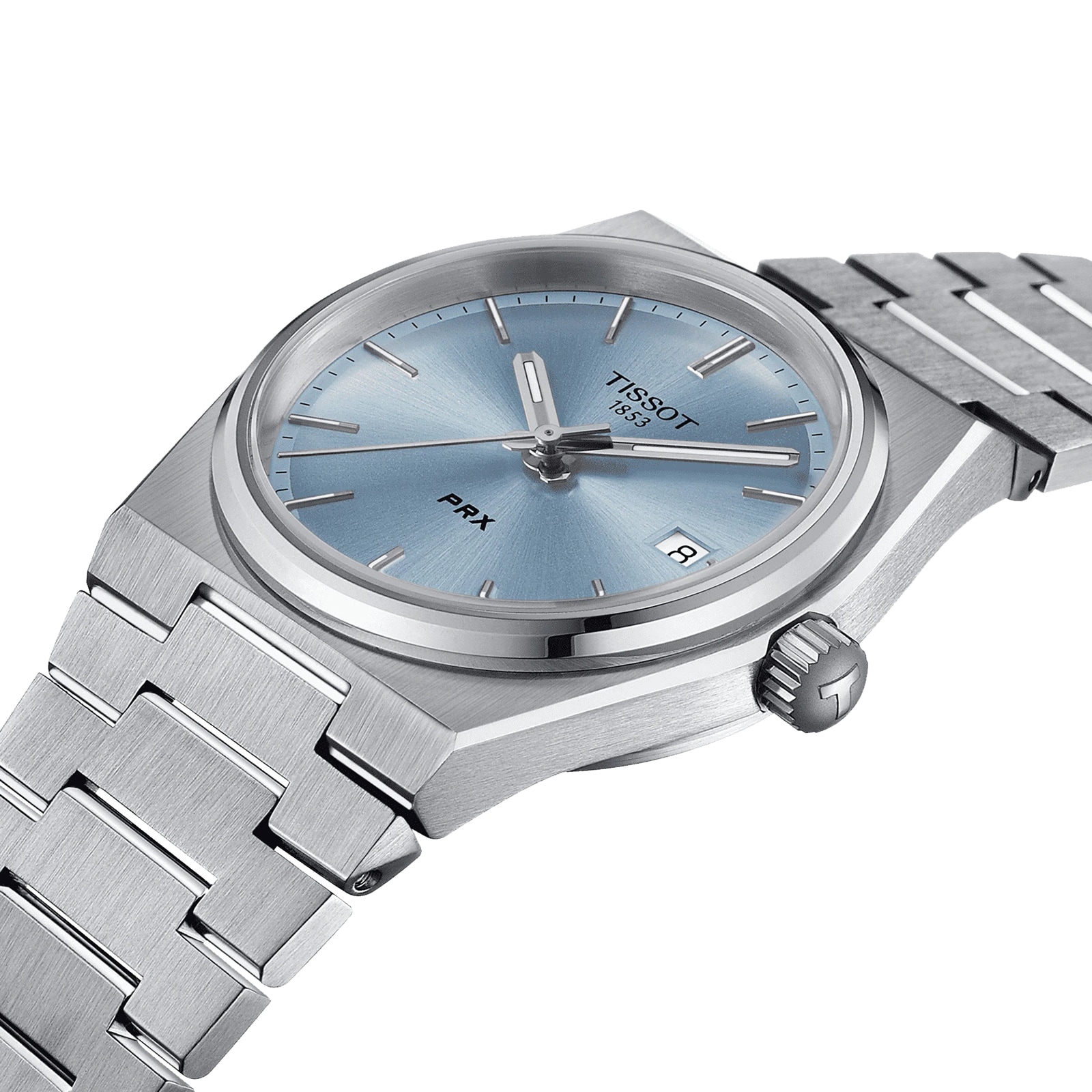 Tissot T-Classic PRX 35mm Blue Dial Quartz Watch - Stainless Steel - Image 4