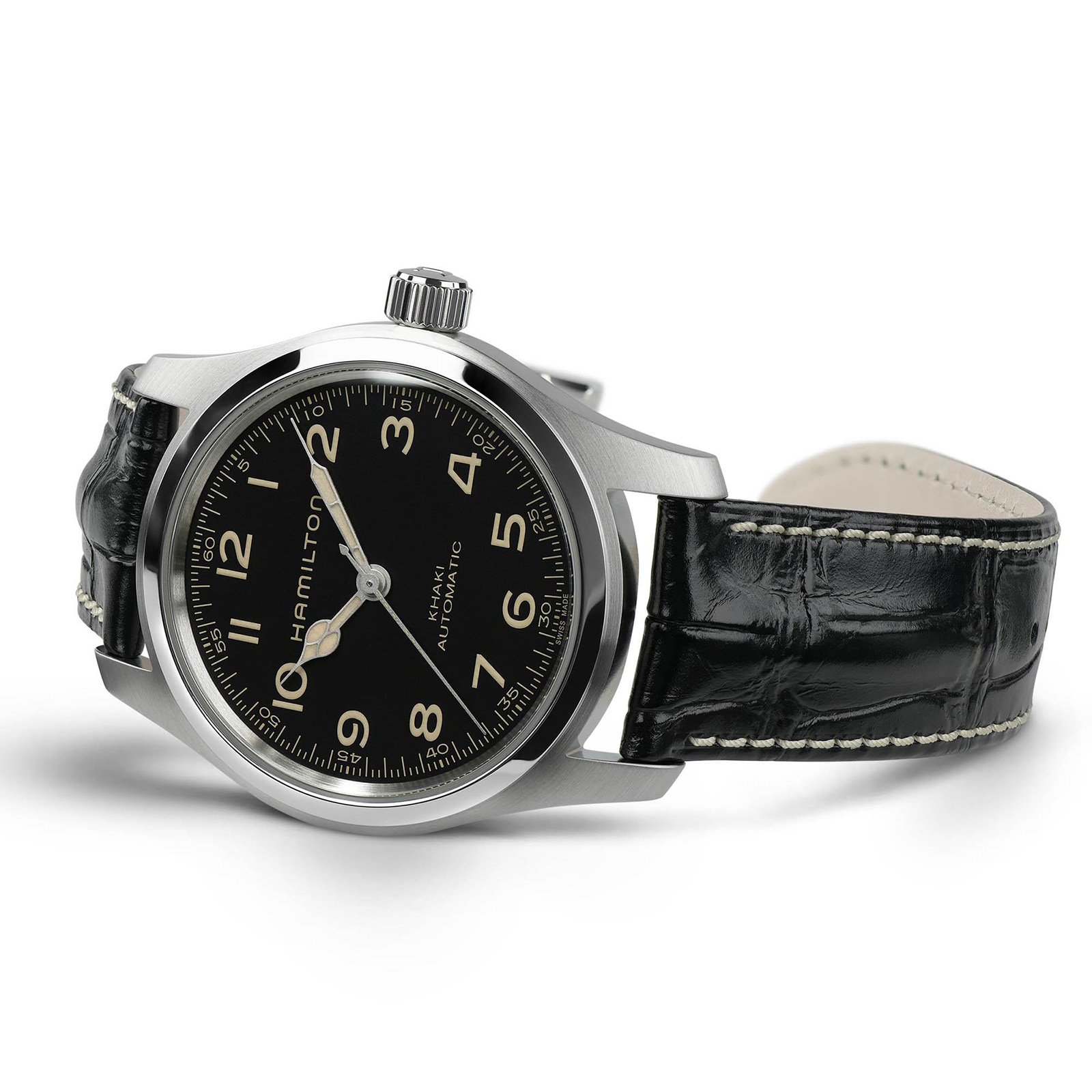 Hamilton Khaki Field H70605731 Automatic Black Dial - 42mm Stainless Steel - Image 3