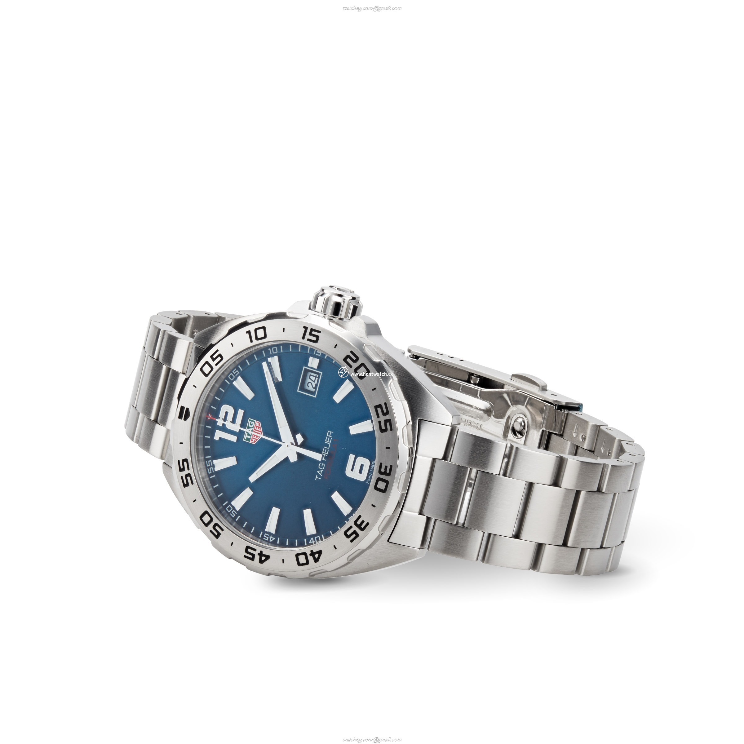 TAG Heuer Formula 1 WAZ1118 Quartz Watch - 41mm Blue Dial - Stainless Steel - Image 2
