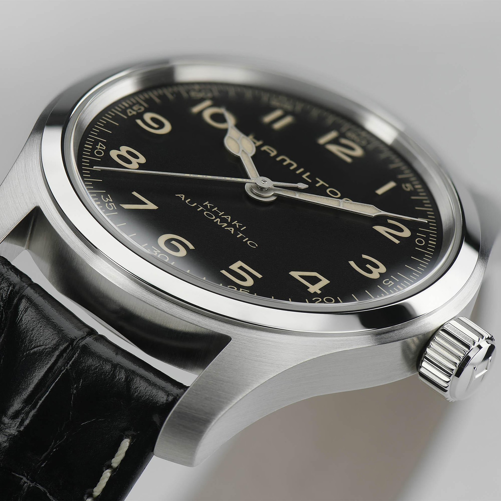 Hamilton Khaki Field H70605731 Automatic Black Dial - 42mm Stainless Steel - Image 4