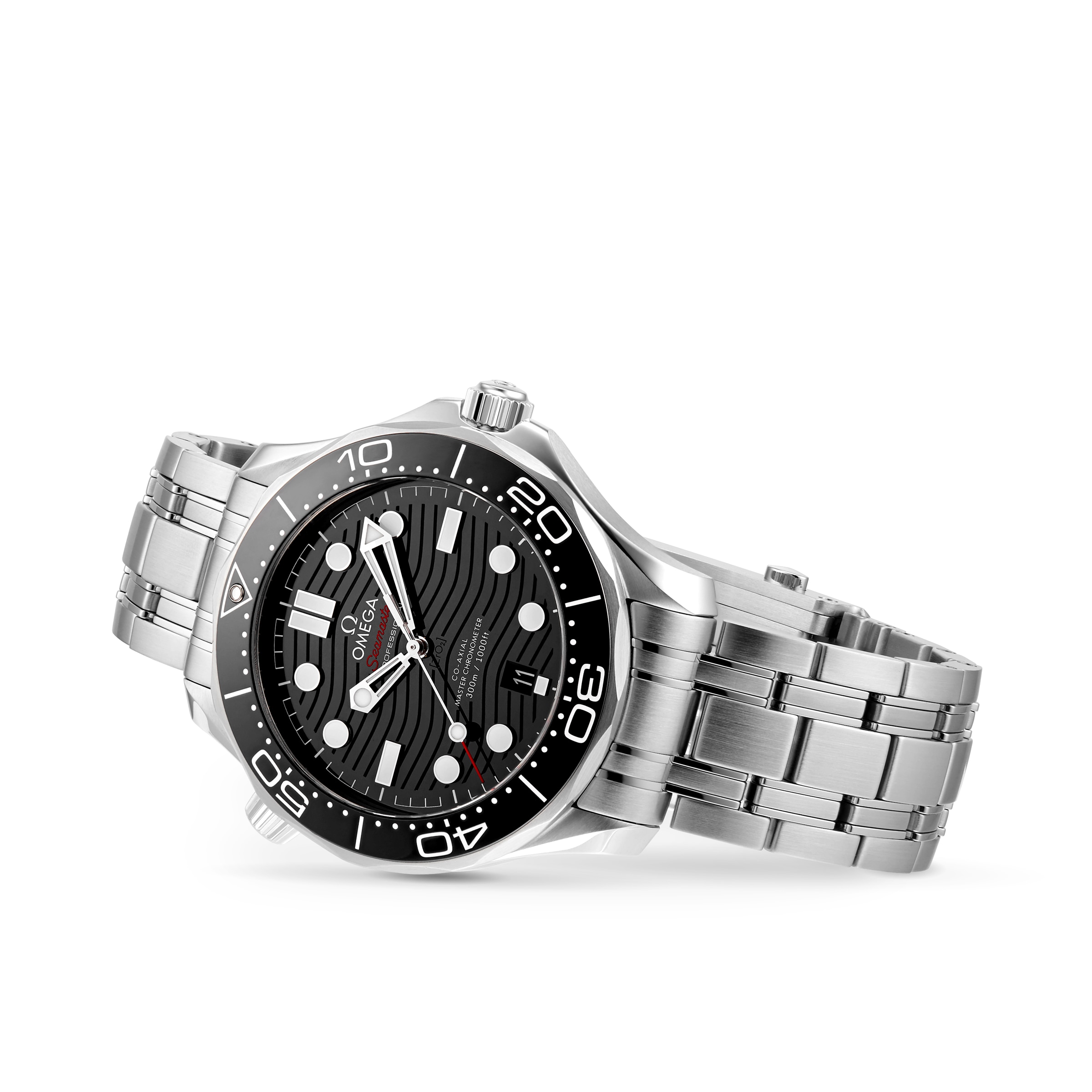 Omega Seamaster Diver 300M 42mm Automatic Black Dial Steel Replica Watch - Image 3