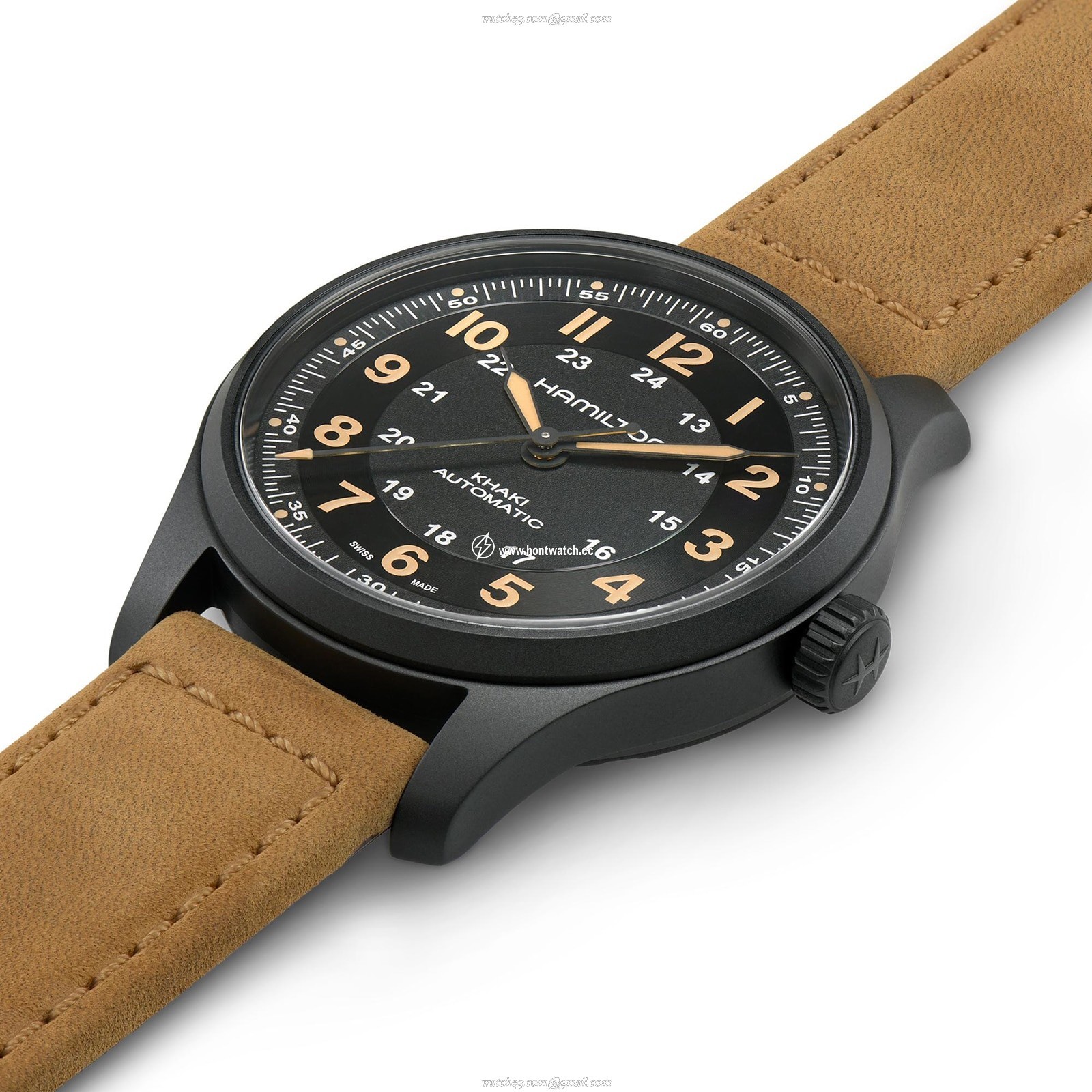 Hamilton Khaki Field Titanium Automatic - 42mm Black Dial - H70665533 - Image 2