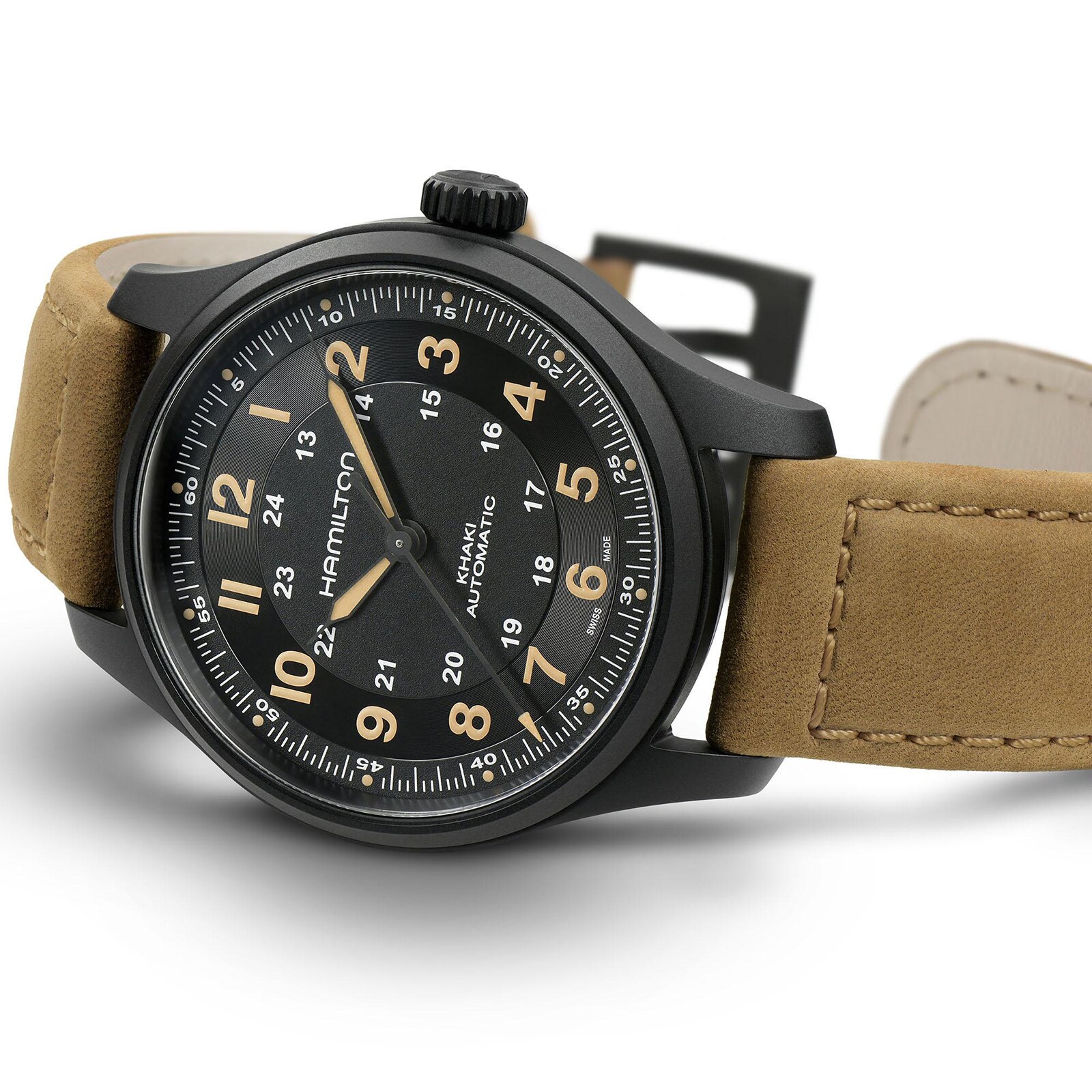 Hamilton Khaki Field Titanium Automatic - 42mm Black Dial - H70665533 - Image 3