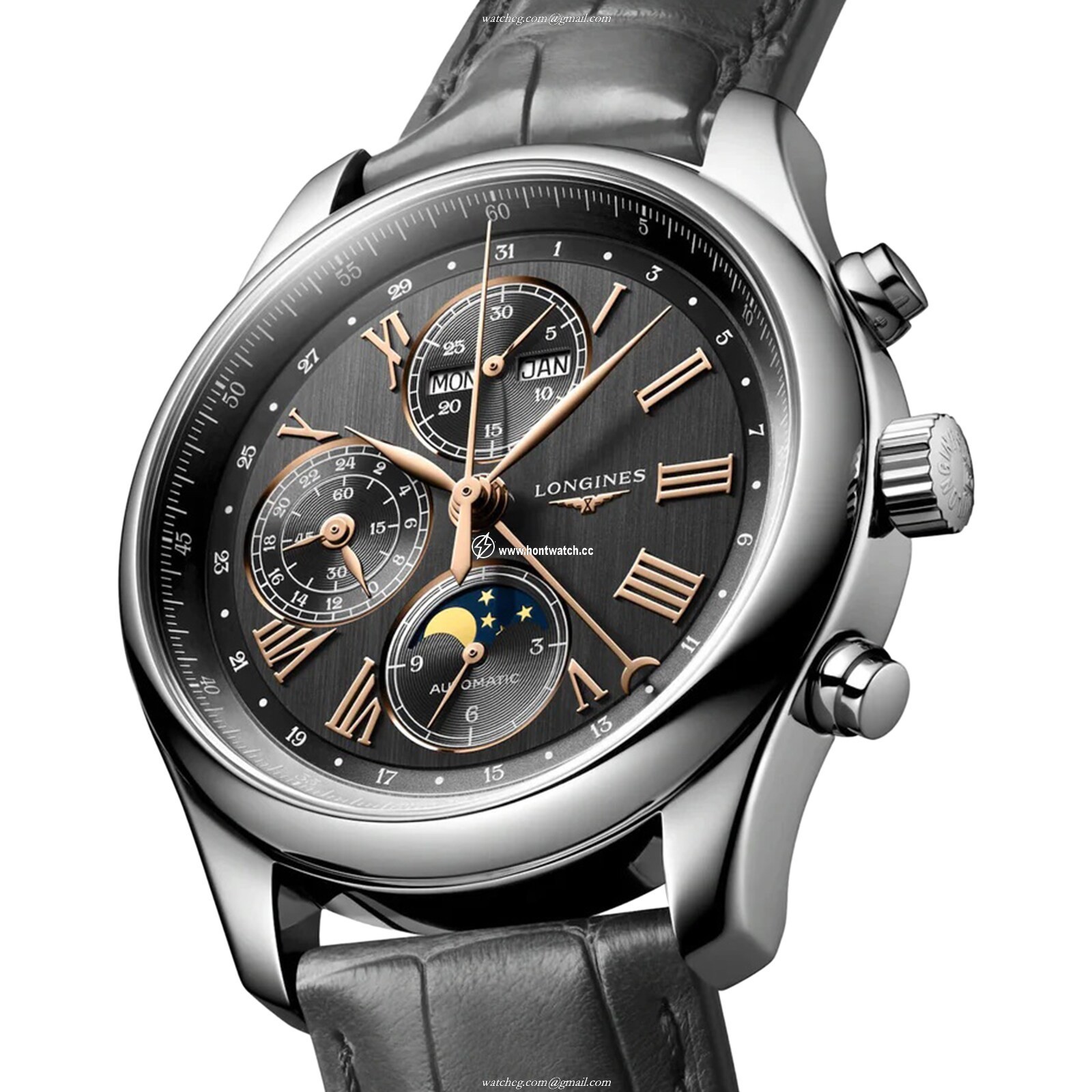 Longines Master Collection L27734612 | 42mm Automatic Grey Dial | Stainless Steel - Image 2