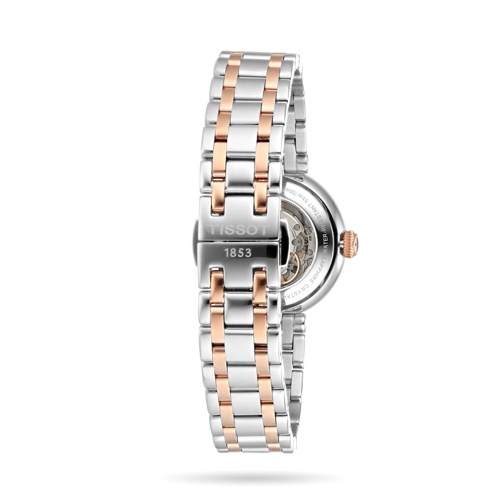 Tissot T-My Lady Automatic Watch - 29mm Silver Dial & Rose Gold Steel - Image 4