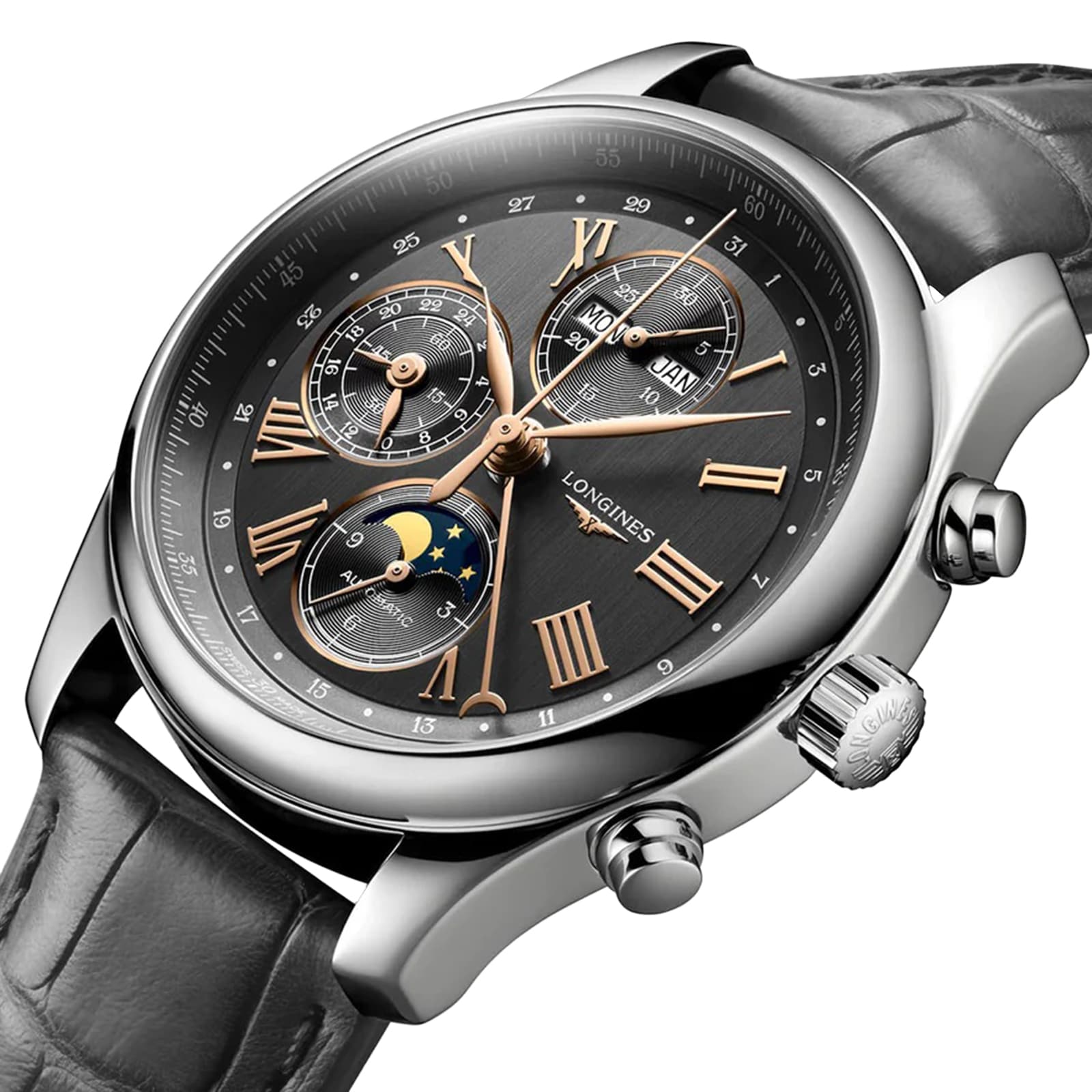 Longines Master Collection L27734612 | 42mm Automatic Grey Dial | Stainless Steel - Image 4