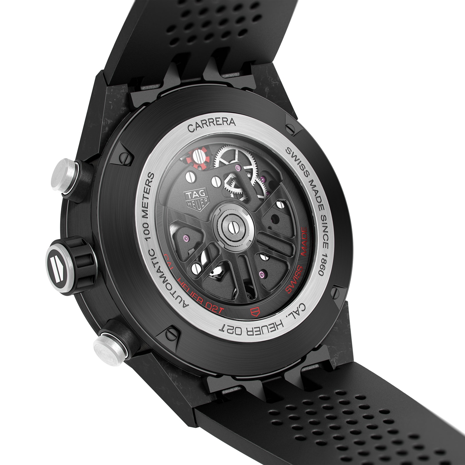 TAG Heuer Carrera CAR5A8W.FT6071 | 45mm Titanium Automatic Black Watch - Image 4