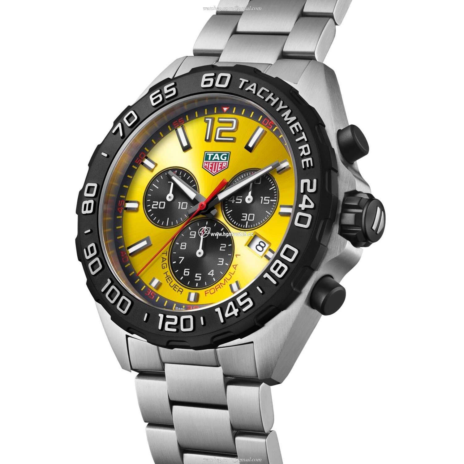TAG Heuer Formula 1 CAZ101AM.BA0842 | 43mm Yellow Dial Quartz Watch - Image 2