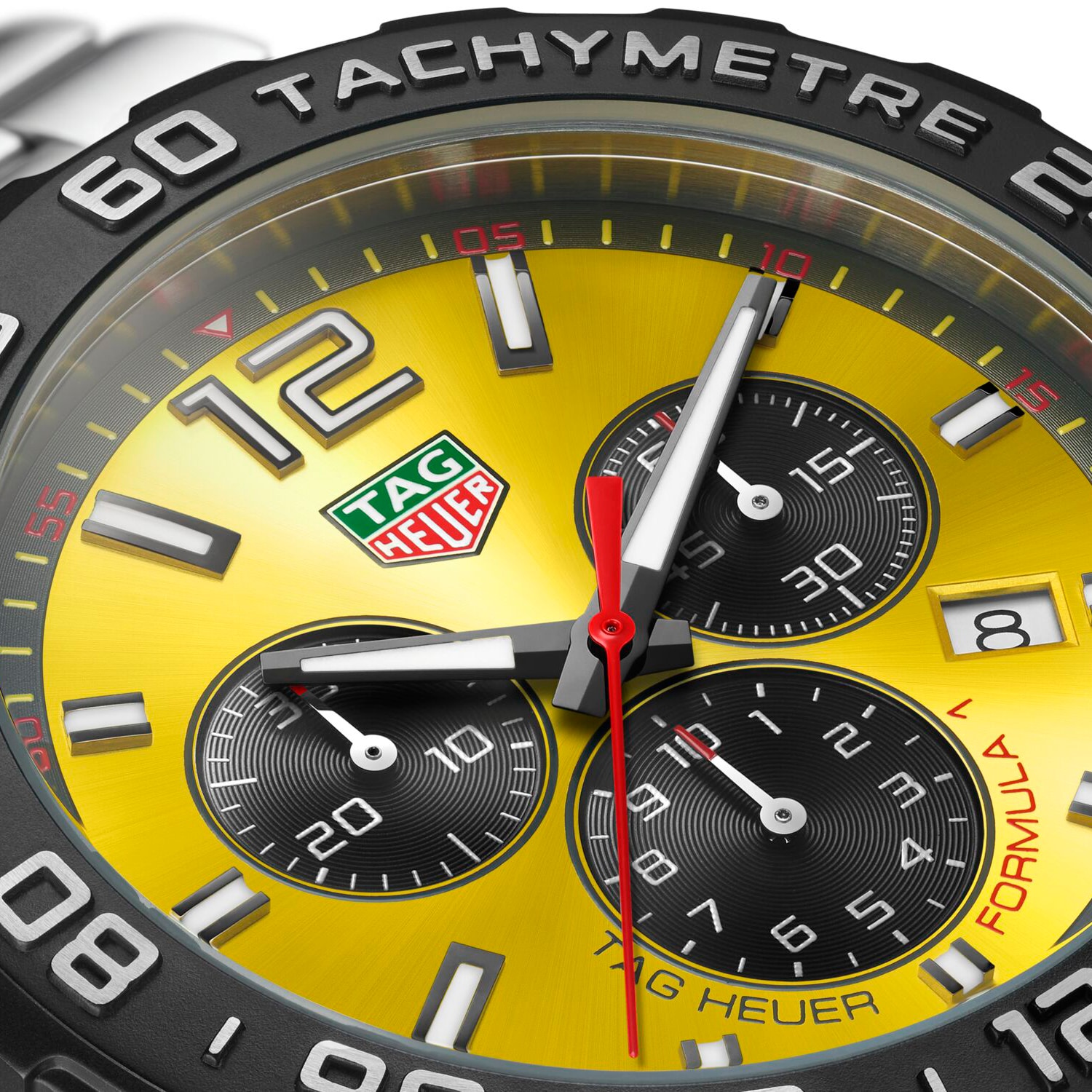 TAG Heuer Formula 1 CAZ101AM.BA0842 | 43mm Yellow Dial Quartz Watch - Image 3