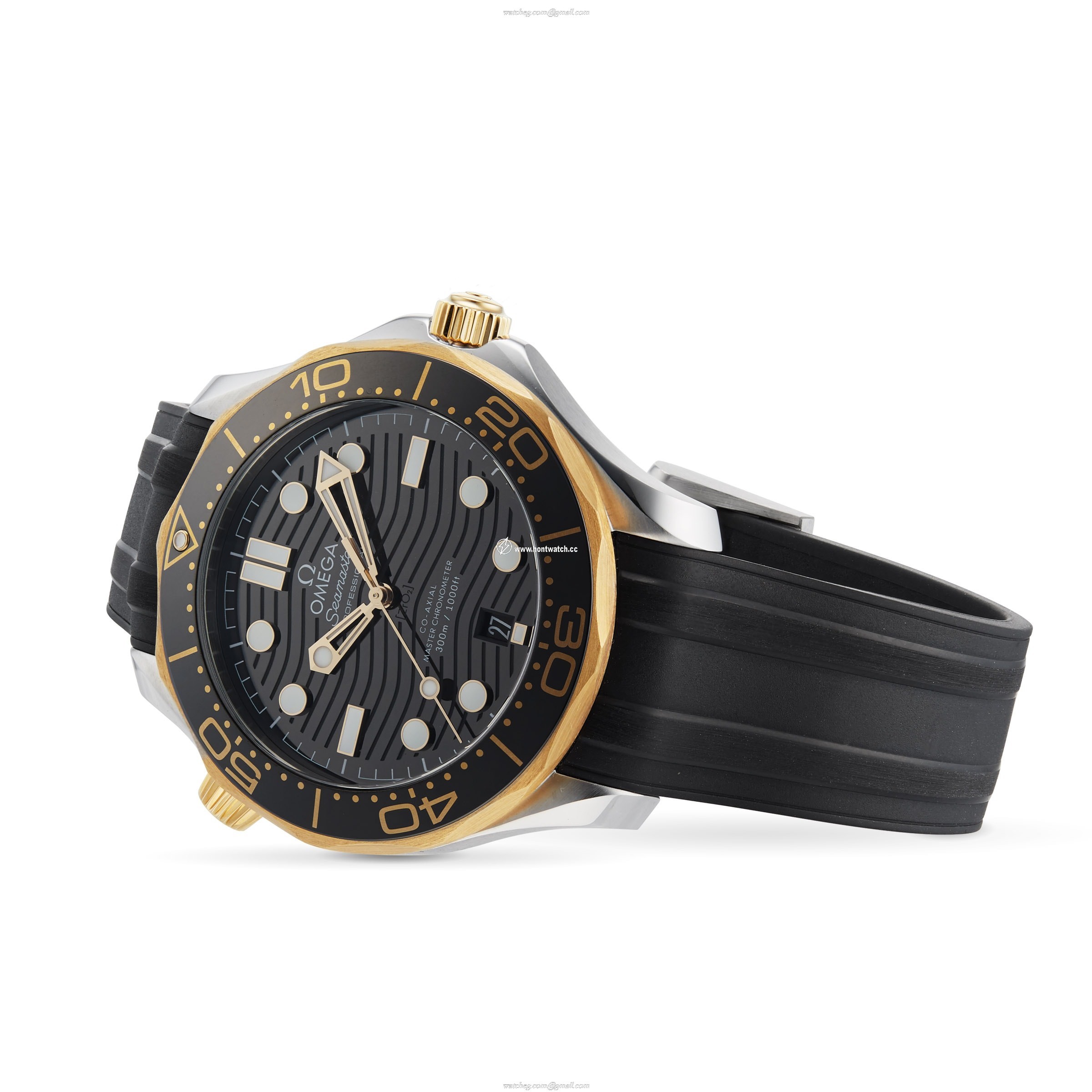 Omega Seamaster Diver 300M 42mm Automatic Black Dial Replica Watch - Image 2