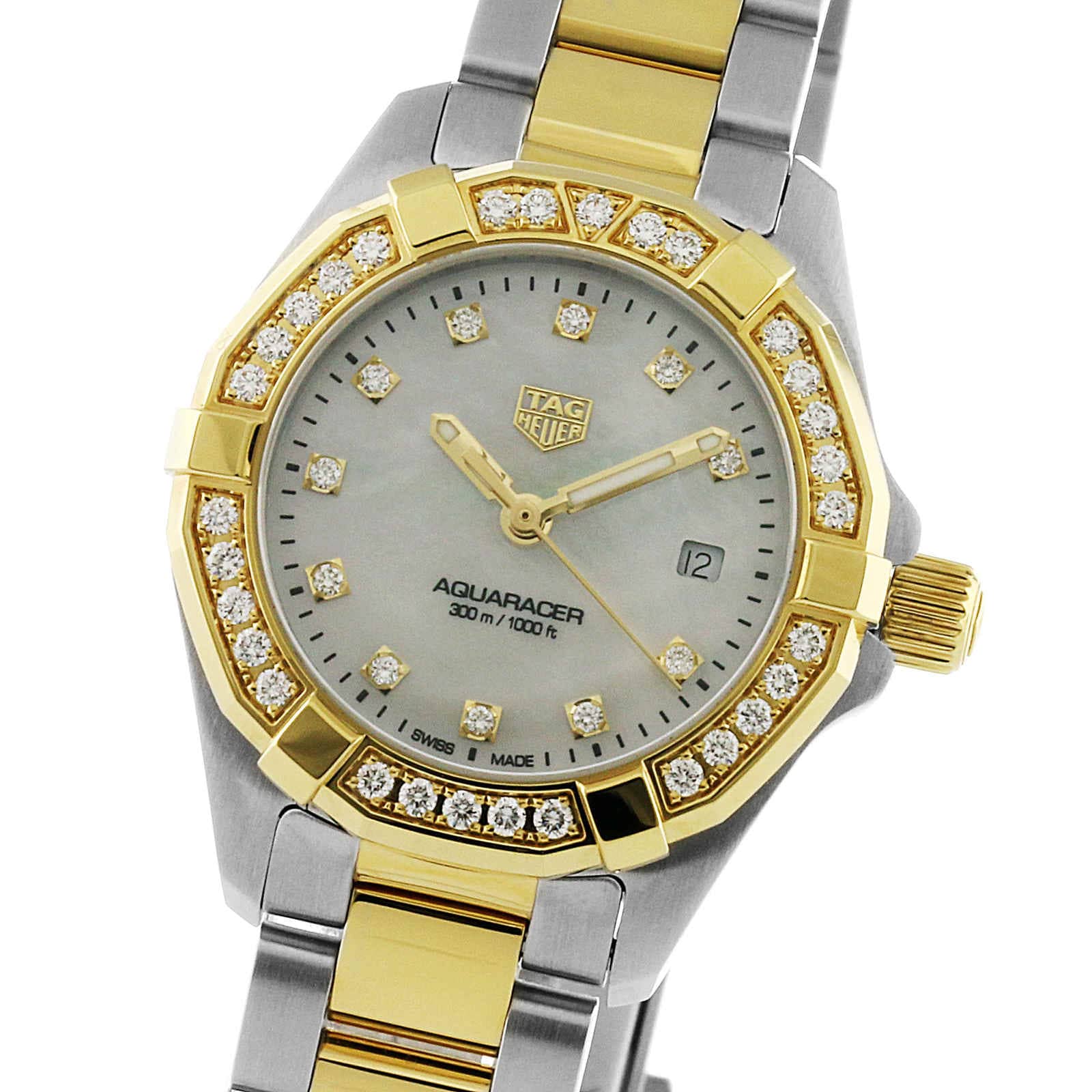 TAG Heuer Aquaracer WBD1423.BB0321 | 27mm Steel & Gold | Quartz Watch - Image 4