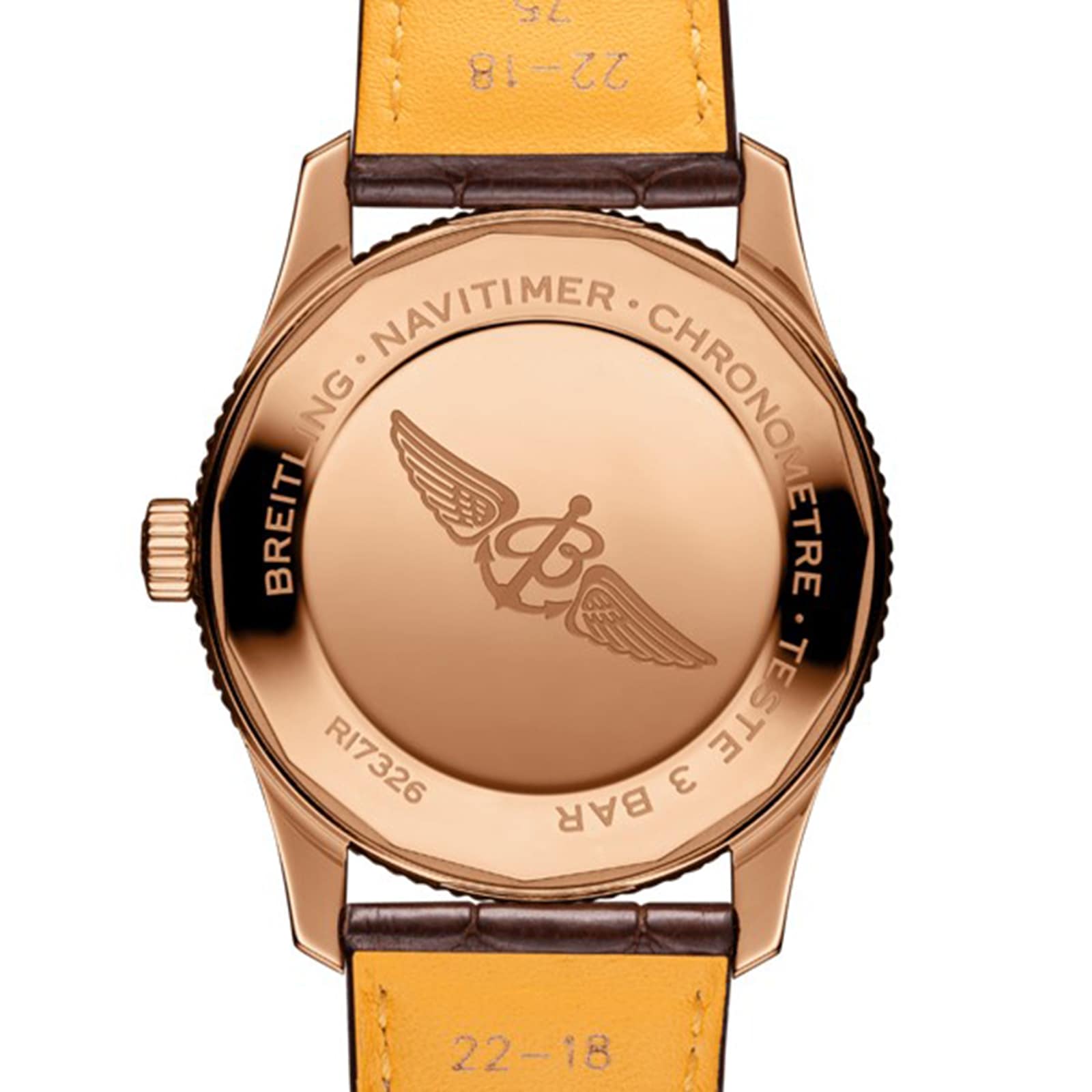Breitling Navitimer 41mm 18ct Rose Gold Automatic Silver Dial Replica - Image 3