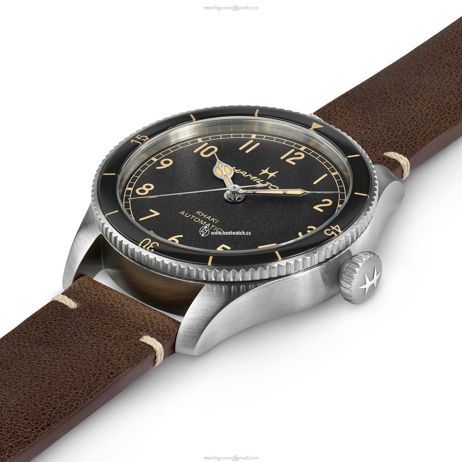 Hamilton Khaki Aviation H76205530 | 38mm Automatic Black Dial | Stainless Steel - Image 2