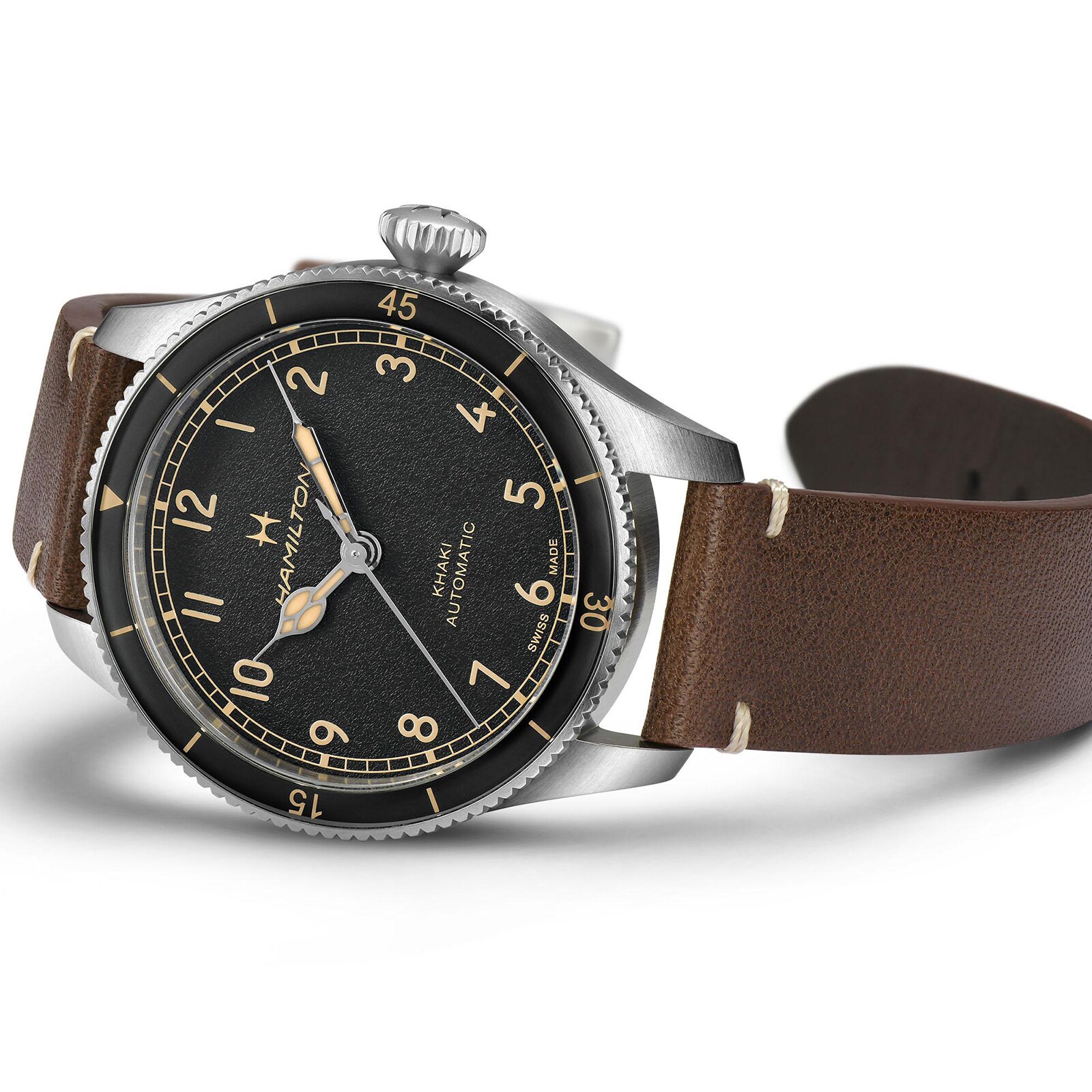 Hamilton Khaki Aviation H76205530 | 38mm Automatic Black Dial | Stainless Steel - Image 3