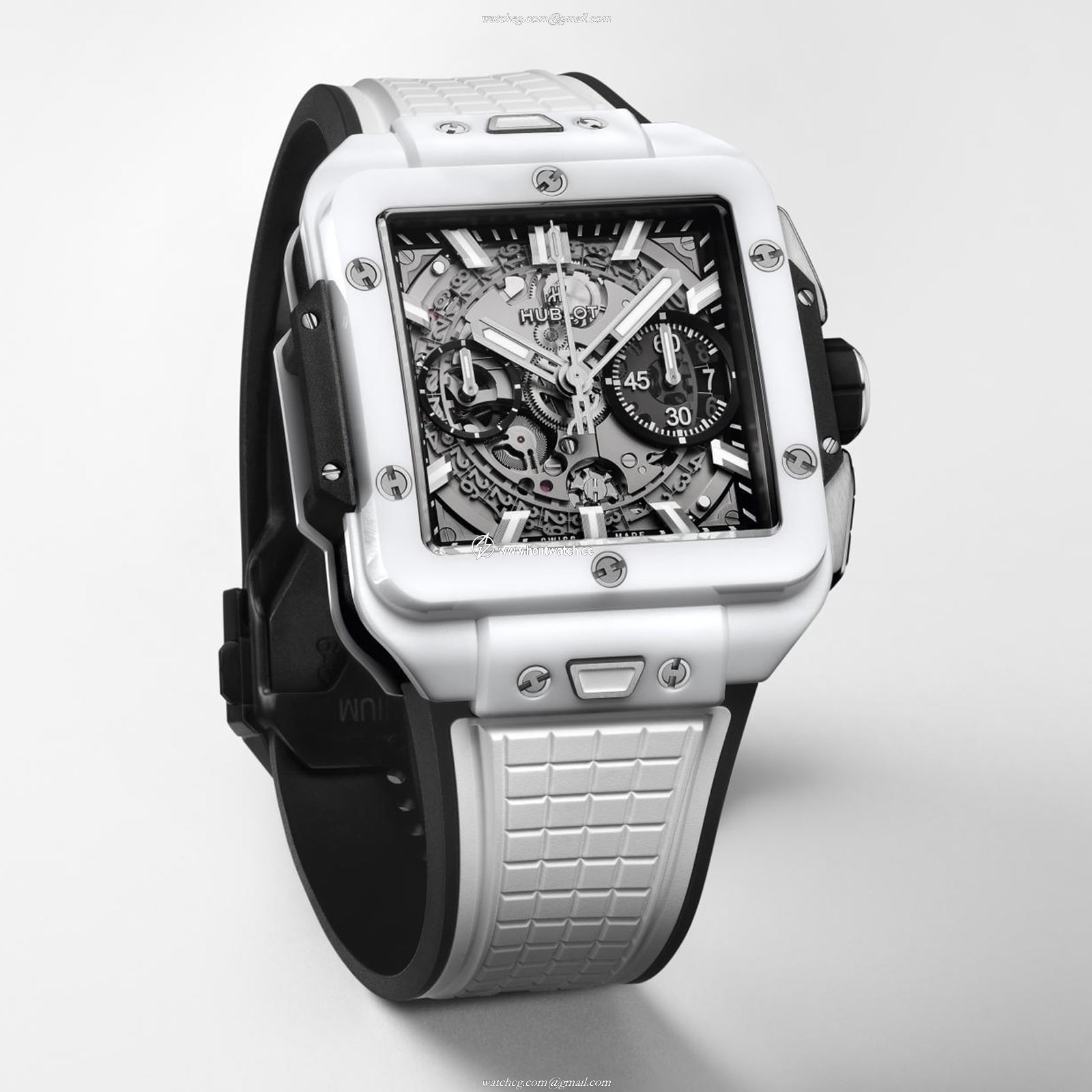 Hublot Square Bang 821.HX.0170.RX - 42mm Ceramic Automatic Skeleton Watch - Image 2