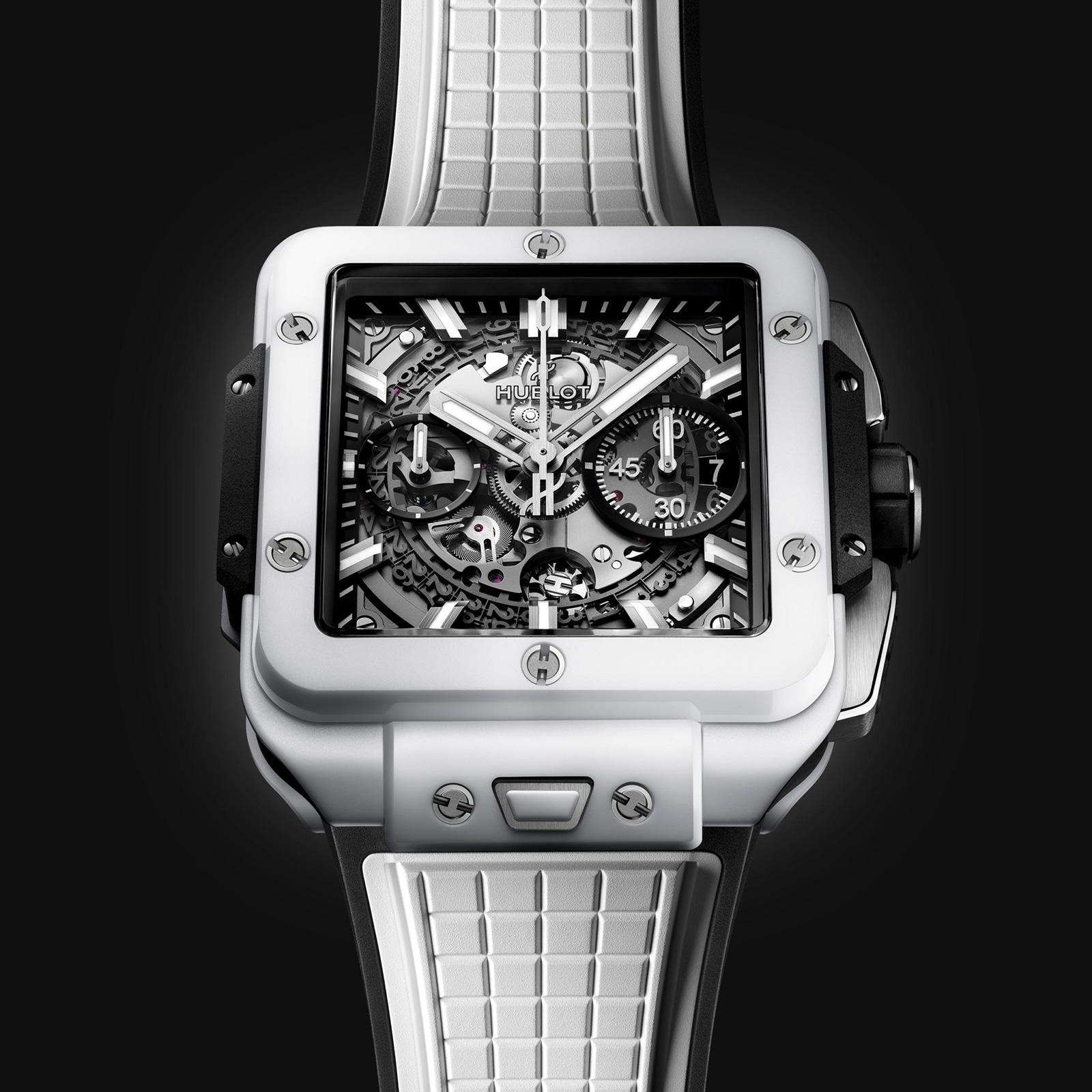 Hublot Square Bang 821.HX.0170.RX - 42mm Ceramic Automatic Skeleton Watch - Image 3