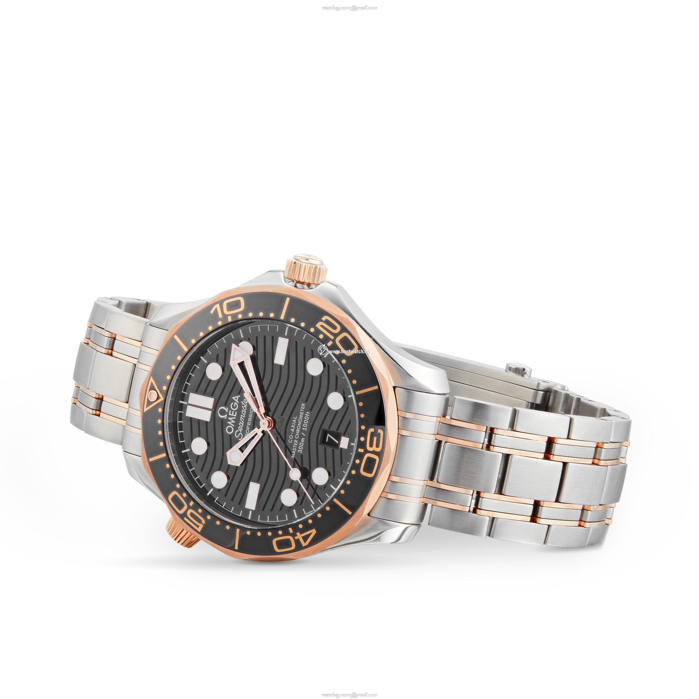 Omega Seamaster Diver 300M 42mm Automatic Black Dial Steel Replica Watch - Image 2