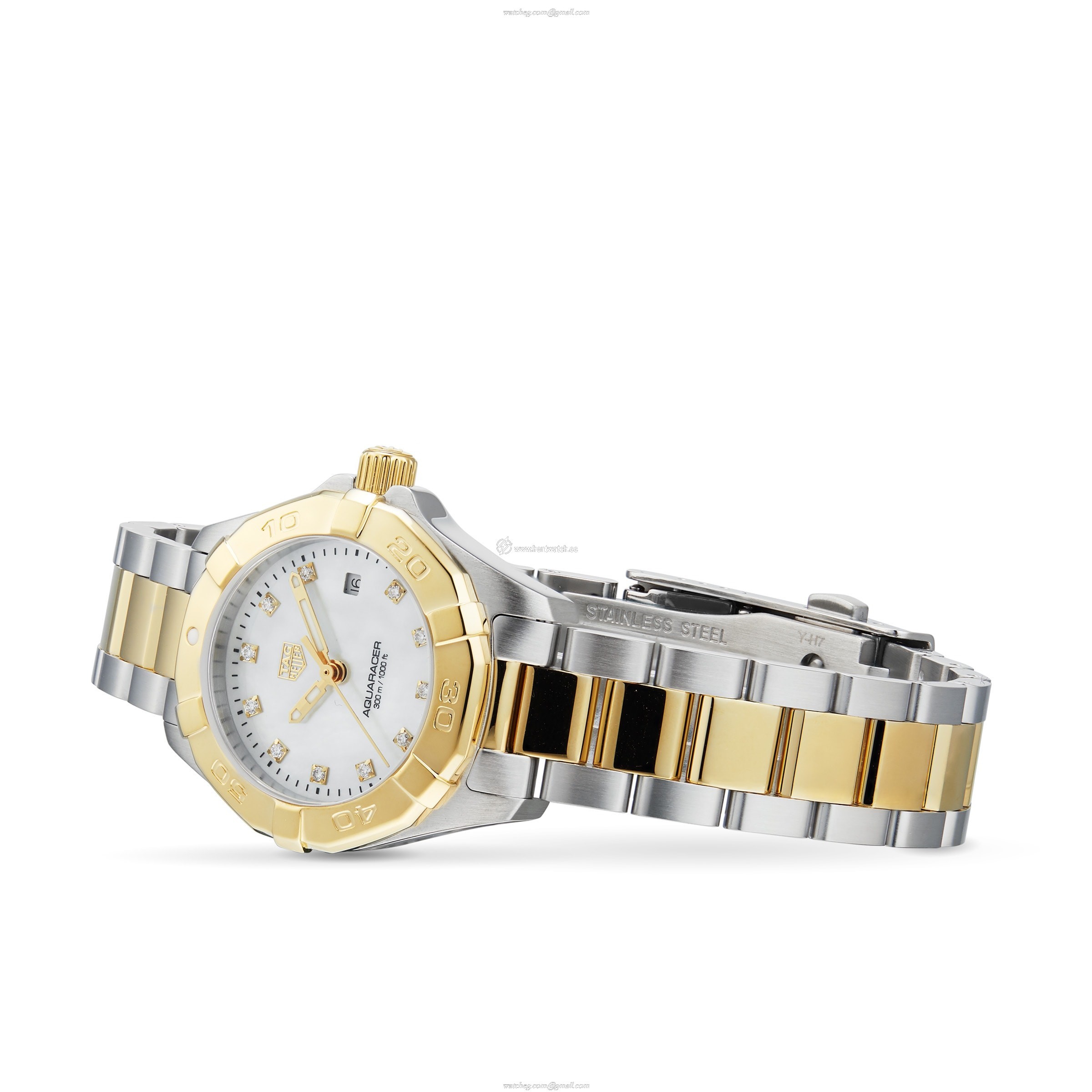 TAG Heuer Aquaracer WBD1422 Quartz Watch - 27mm Stainless Steel & Gold - Image 2
