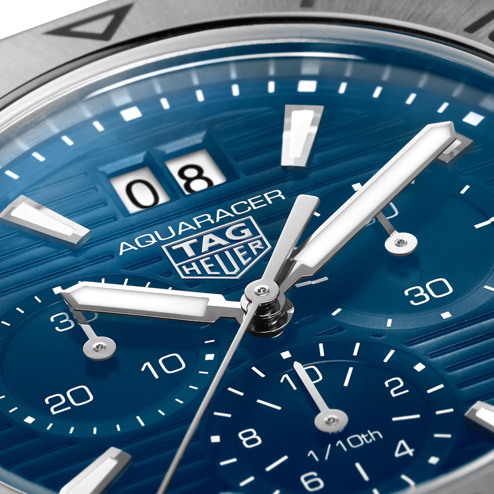 TAG Heuer Aquaracer CBP1113 Quartz Blue Dial 40mm Stainless Steel Watch - Image 3