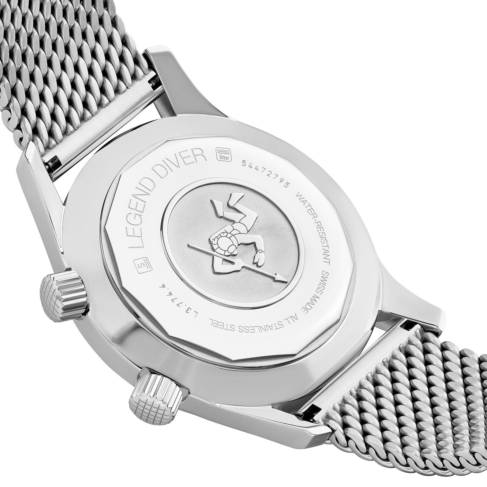 Longines Heritage L37744506 Automatic Watch - 42mm Stainless Steel - Black Dial - Image 4