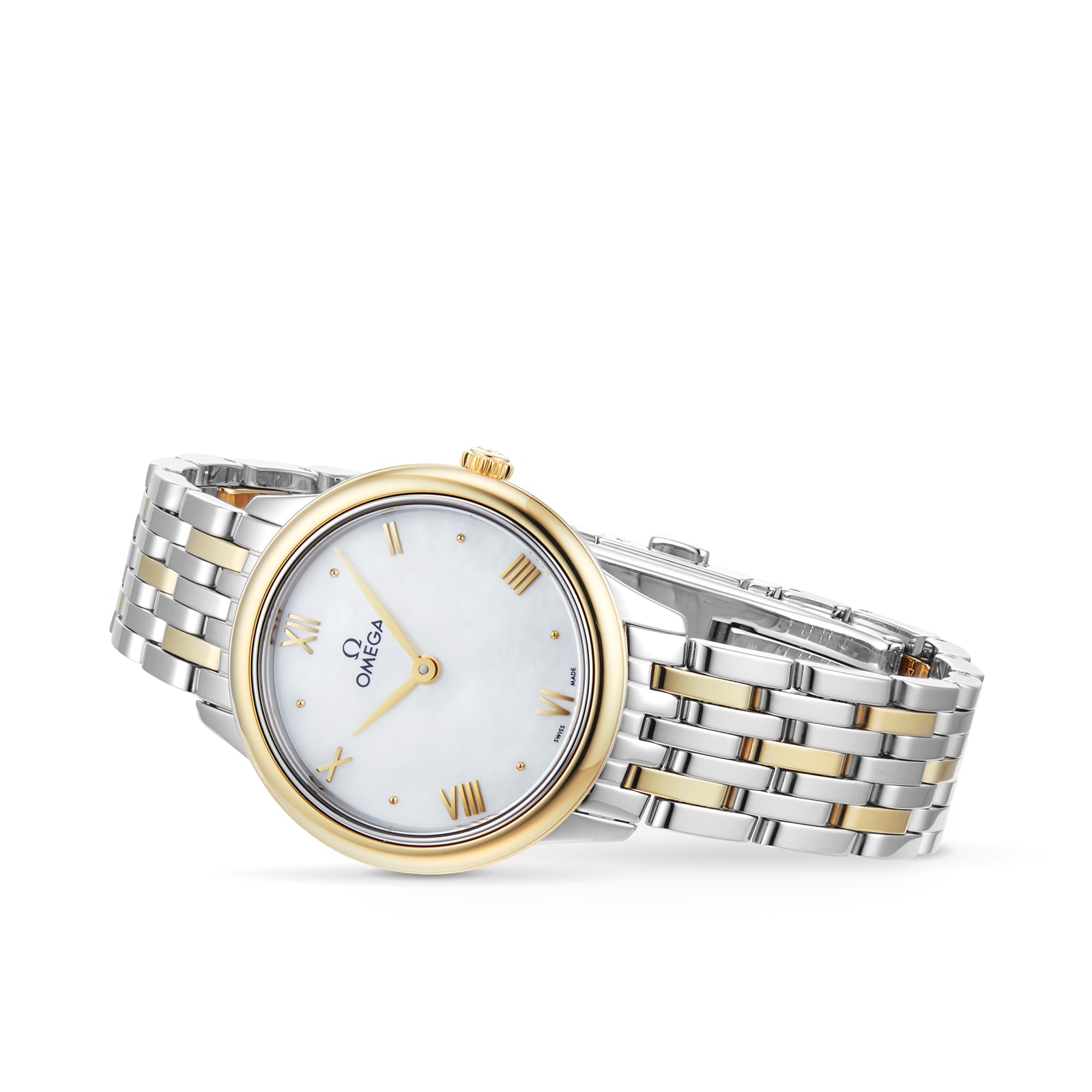 Omega De Ville Prestige 27.5mm - Stainless Steel & Gold - Quartz - Mother of Pearl - Image 3