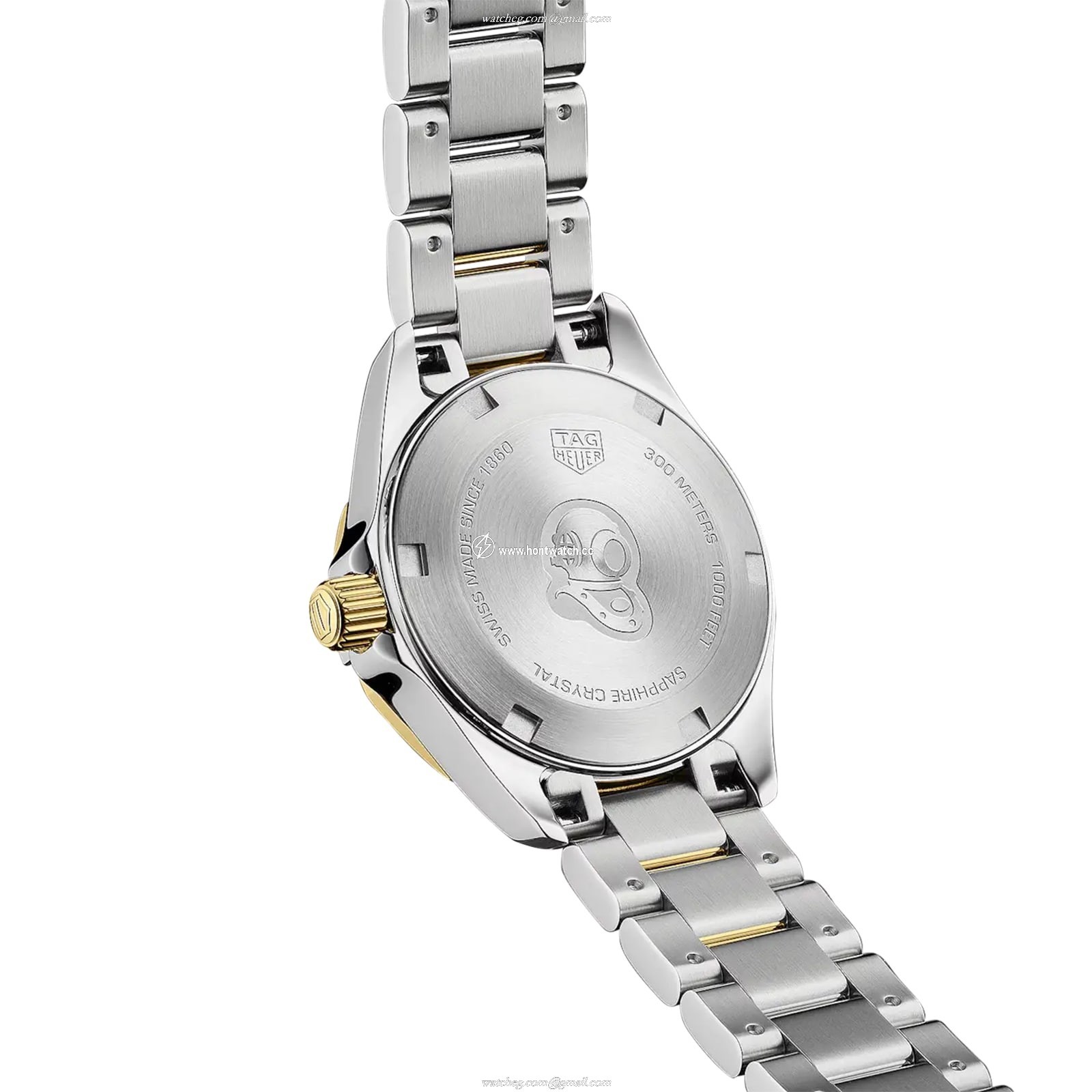 TAG Heuer Aquaracer WBD1420 Quartz Watch - 27mm Steel & Gold - Mother of Pearl Dial - Image 2