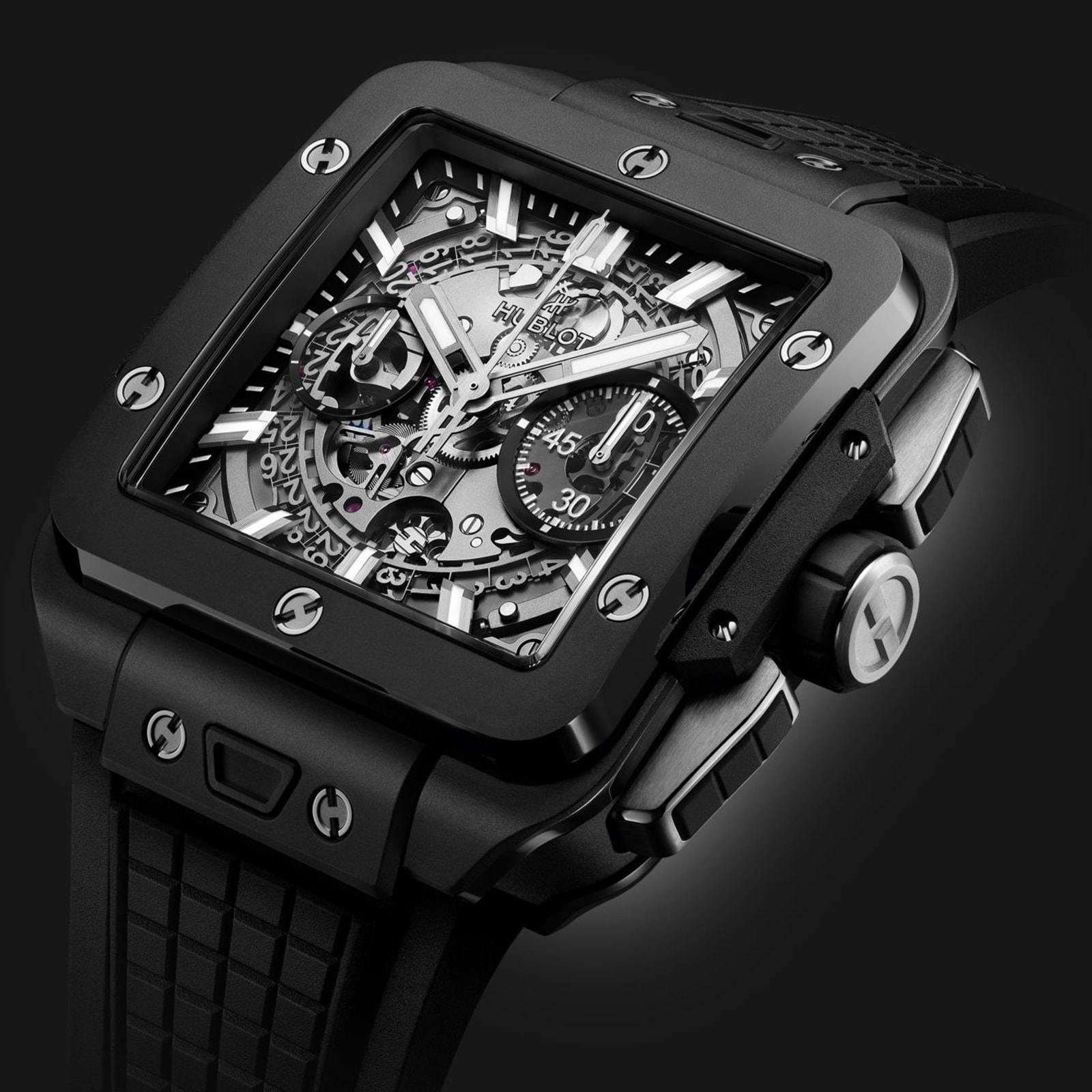 Hublot Square Bang 821.CI.0170.RX - 42mm Ceramic Automatic Skeleton Watch - Image 3