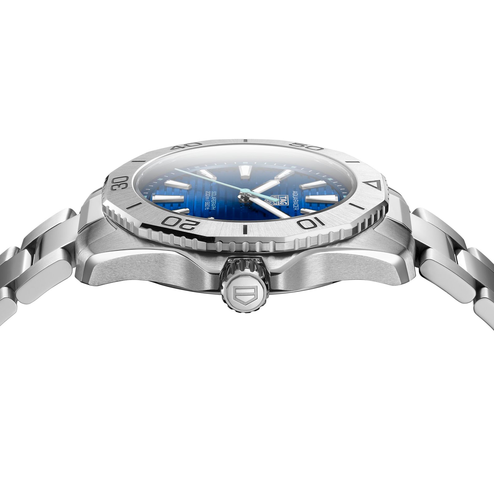 TAG Heuer Aquaracer Solar Blue Watch - 40mm Stainless Steel | 200M Water Resistant - Image 4