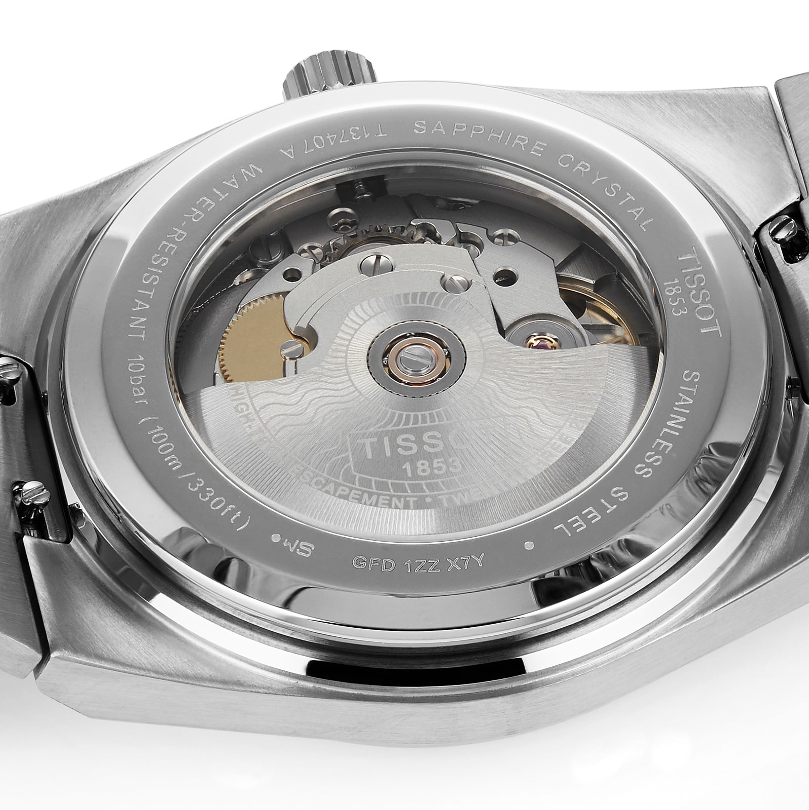 Tissot T-Classic Automatic Green Watch - 40mm Stainless Steel - 100M Water Resistant - Image 3