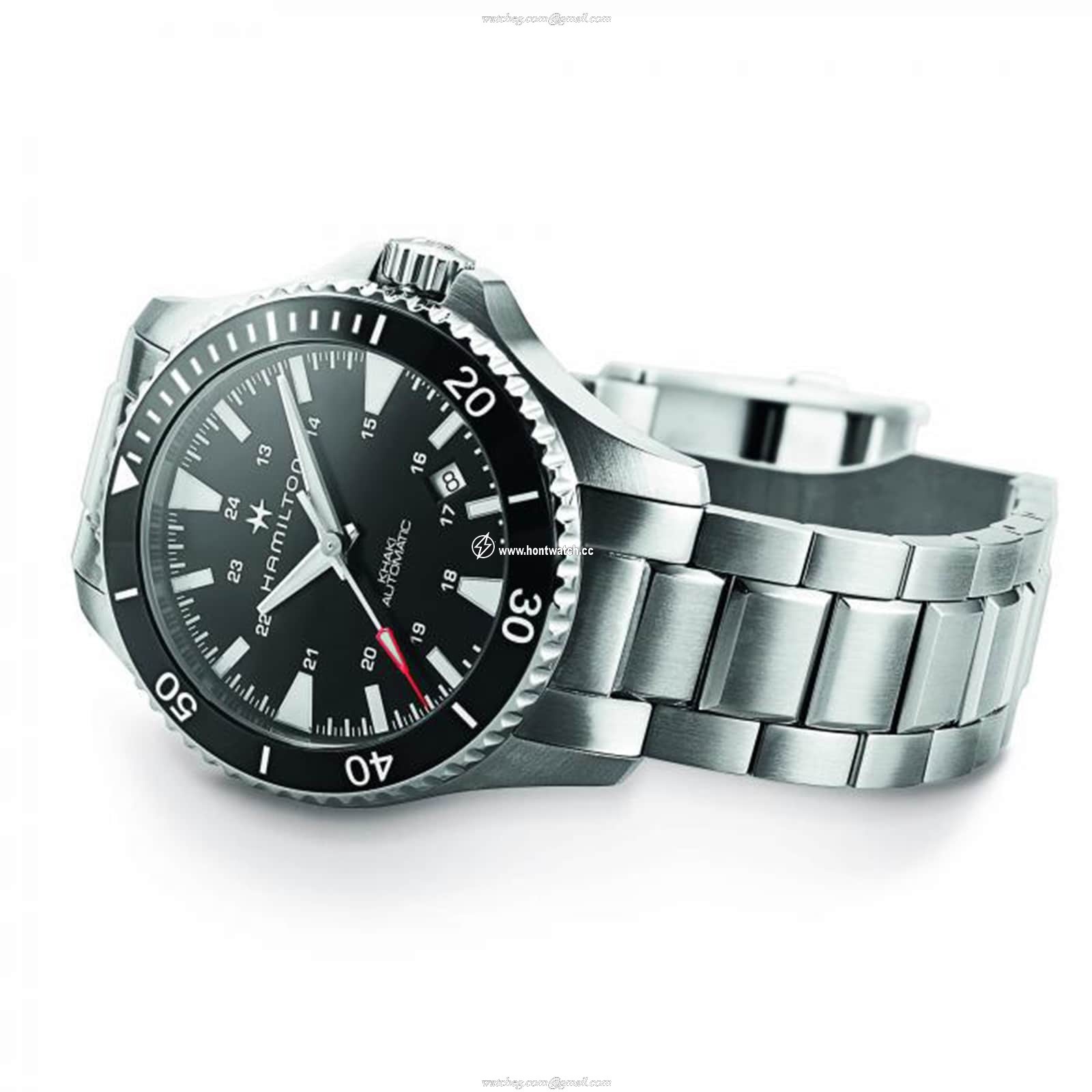 Hamilton Khaki Navy H82335131 Automatic Black Dial - 40mm Stainless Steel - Image 2