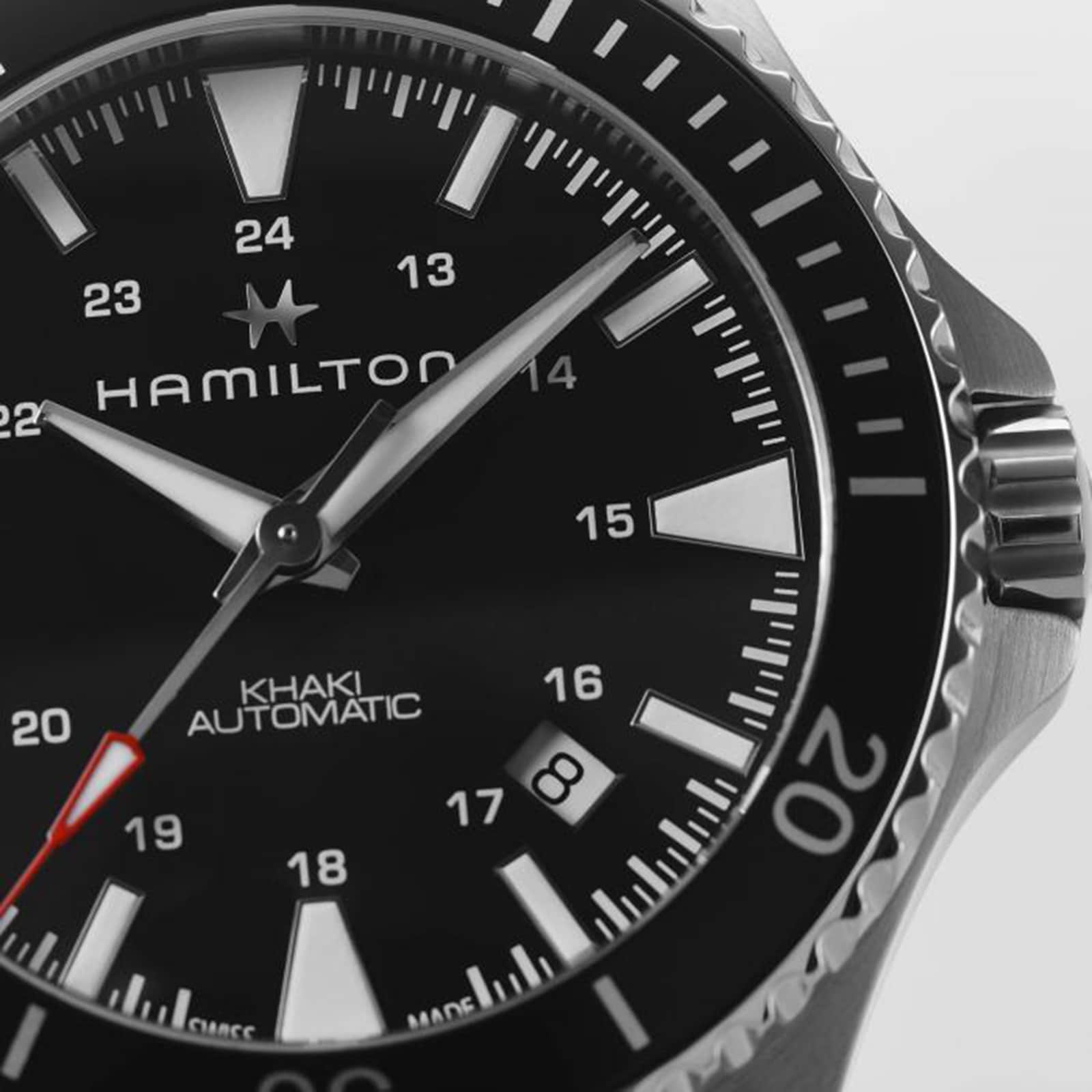 Hamilton Khaki Navy H82335131 Automatic Black Dial - 40mm Stainless Steel - Image 3