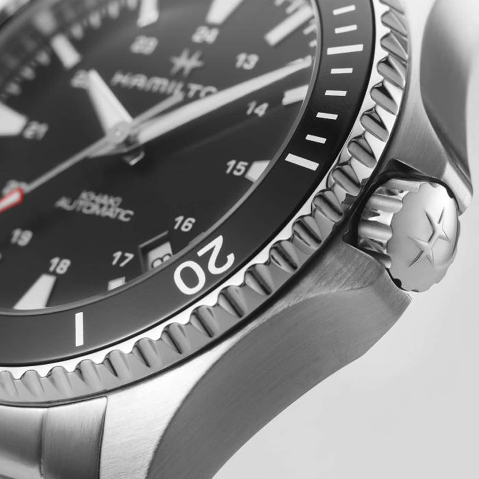 Hamilton Khaki Navy H82335131 Automatic Black Dial - 40mm Stainless Steel - Image 4