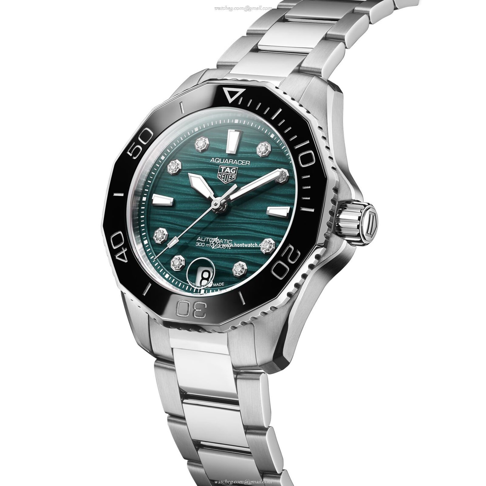TAG Heuer Aquaracer WBP231G.BA0618 | 36mm Green Dial | Automatic Watch - Image 2