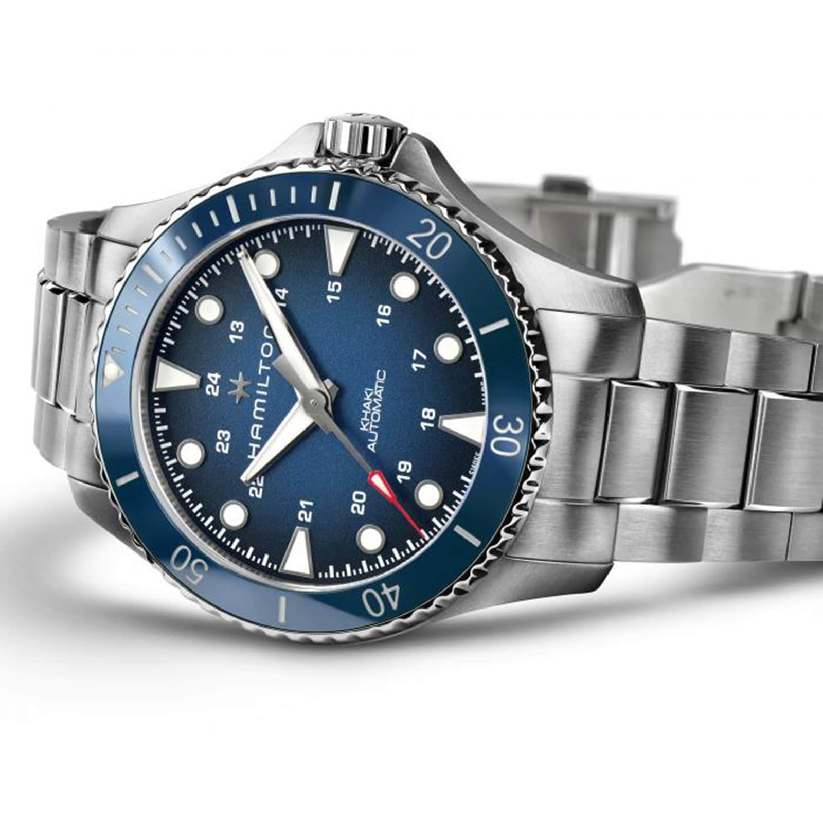 Hamilton Khaki Navy H82505140 Automatic Blue Watch - 43mm Stainless Steel - Image 3