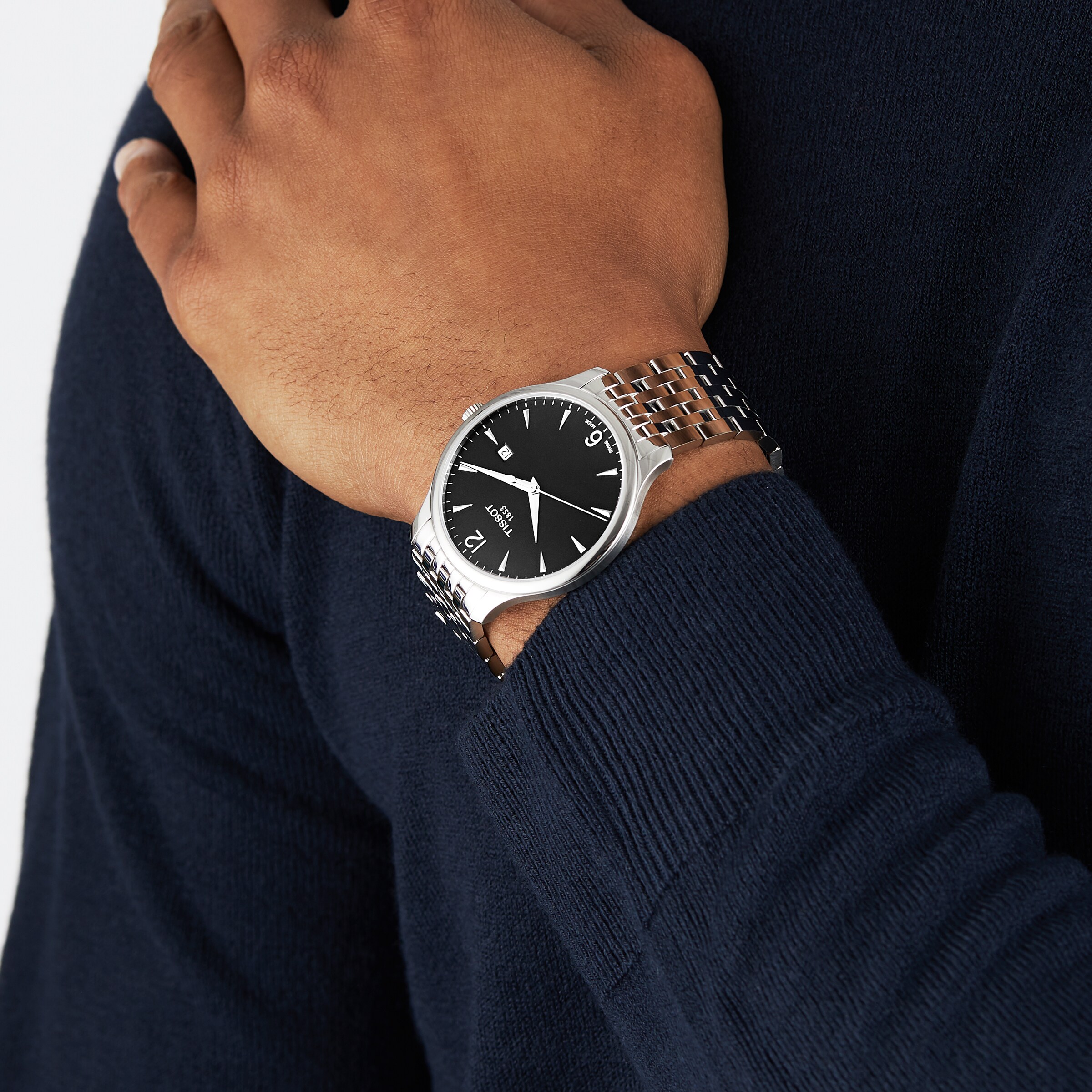 Tissot T-Classic Quartz Watch - Black Dial - 42mm Stainless Steel - Image 3