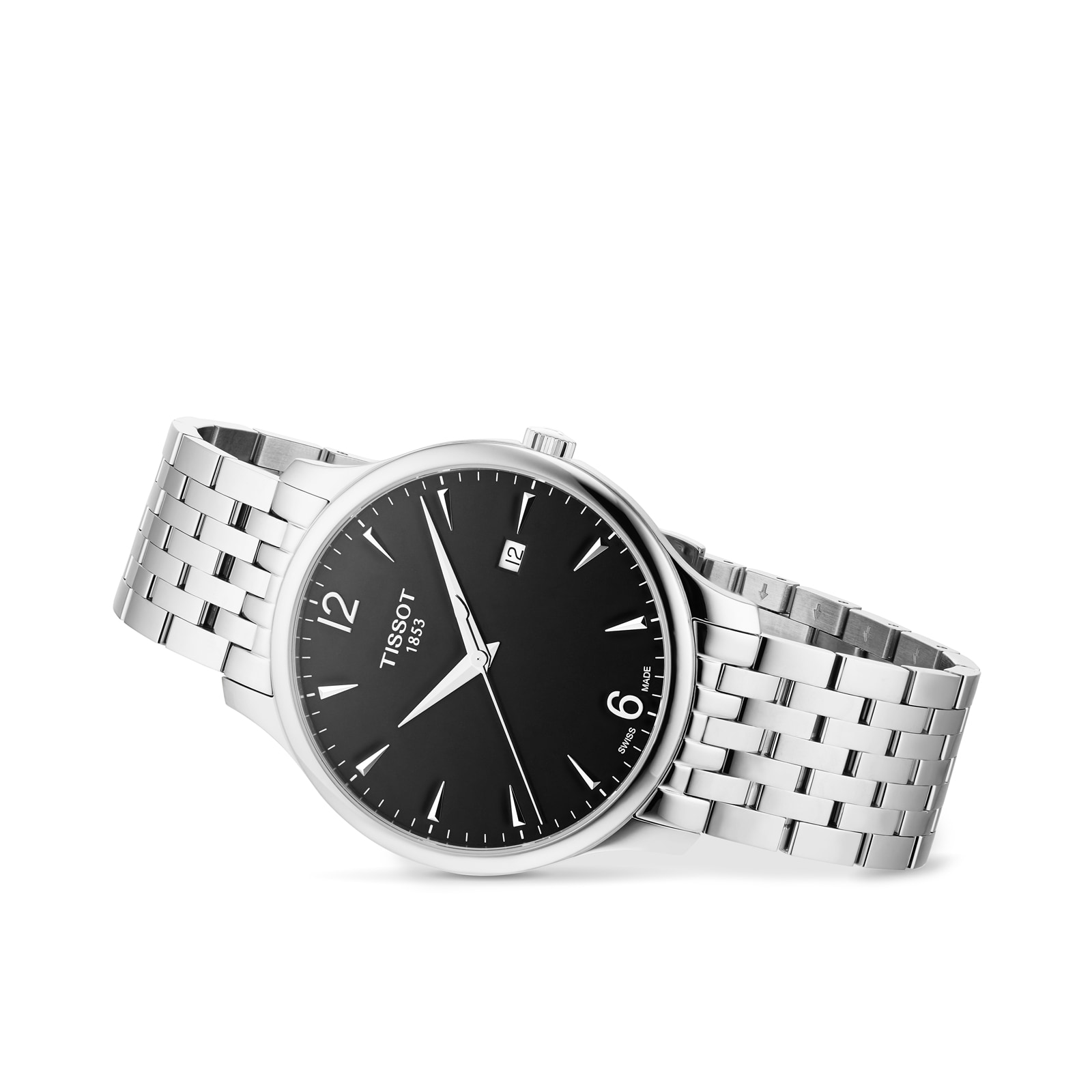 Tissot T-Classic Quartz Watch - Black Dial - 42mm Stainless Steel - Image 4