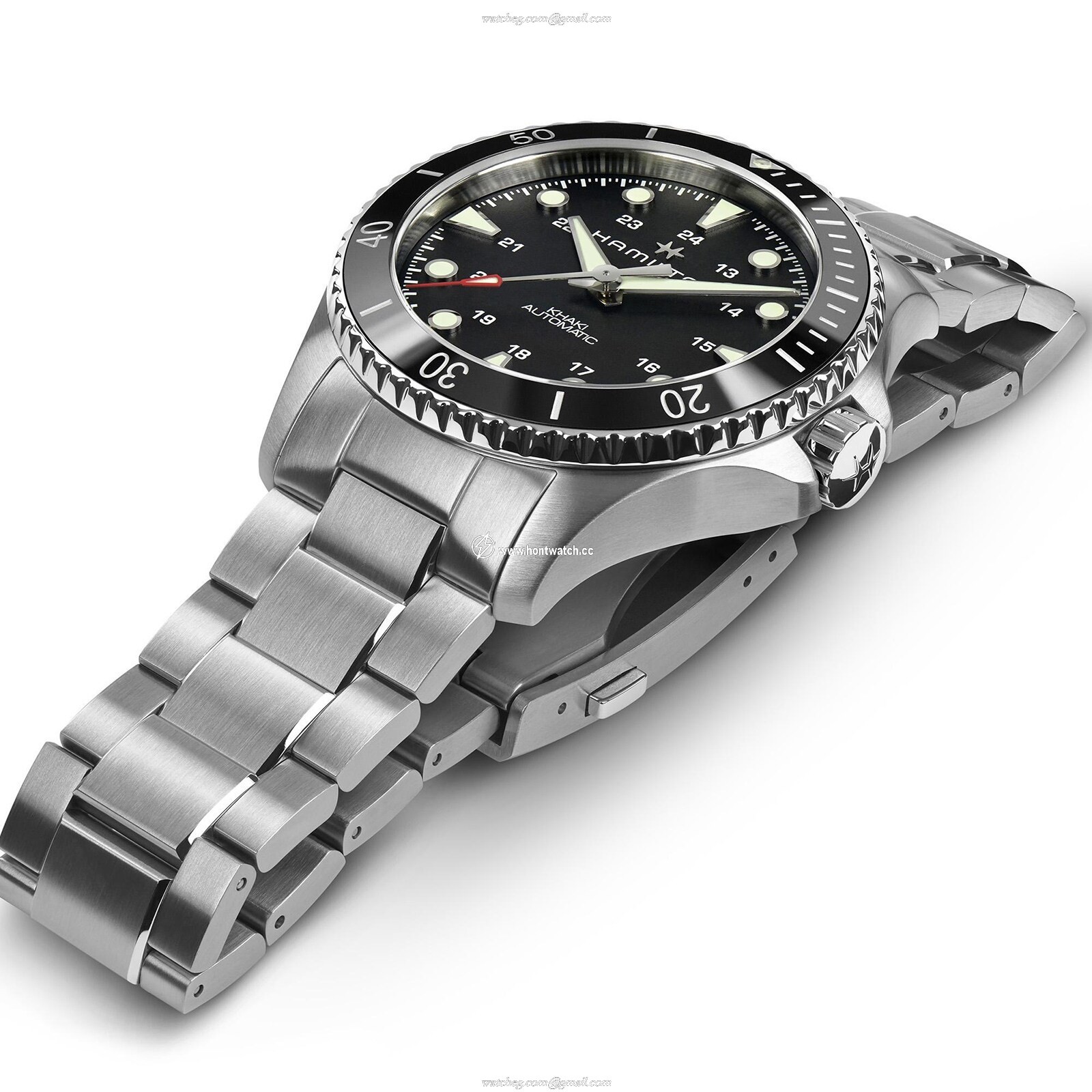 Hamilton Khaki Navy H82515130 Automatic Black - 43mm Stainless Steel - Image 2