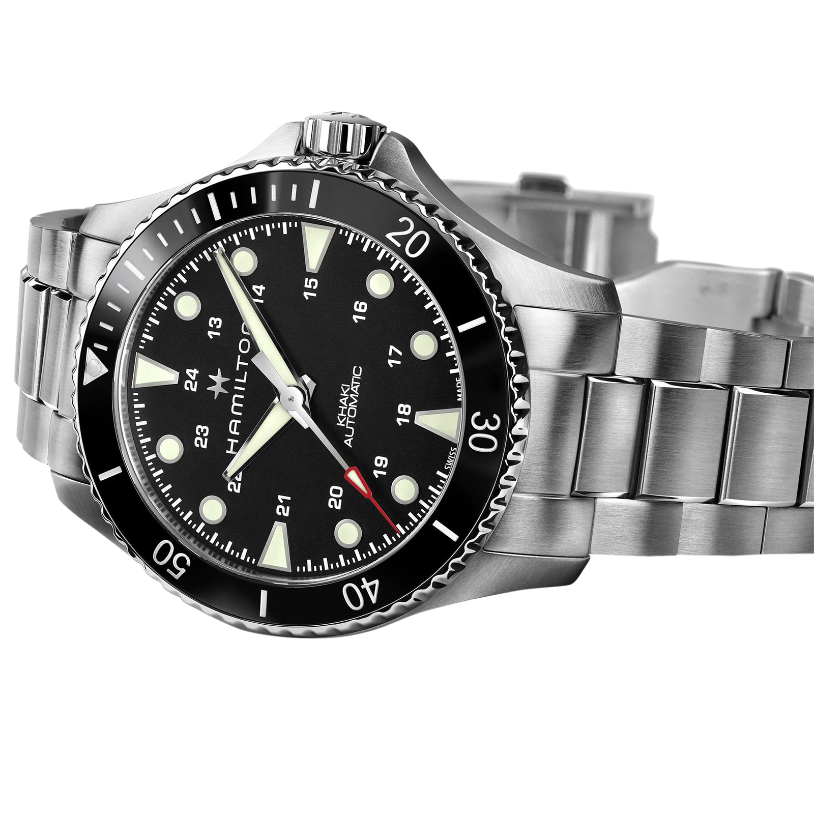 Hamilton Khaki Navy H82515130 Automatic Black - 43mm Stainless Steel - Image 3