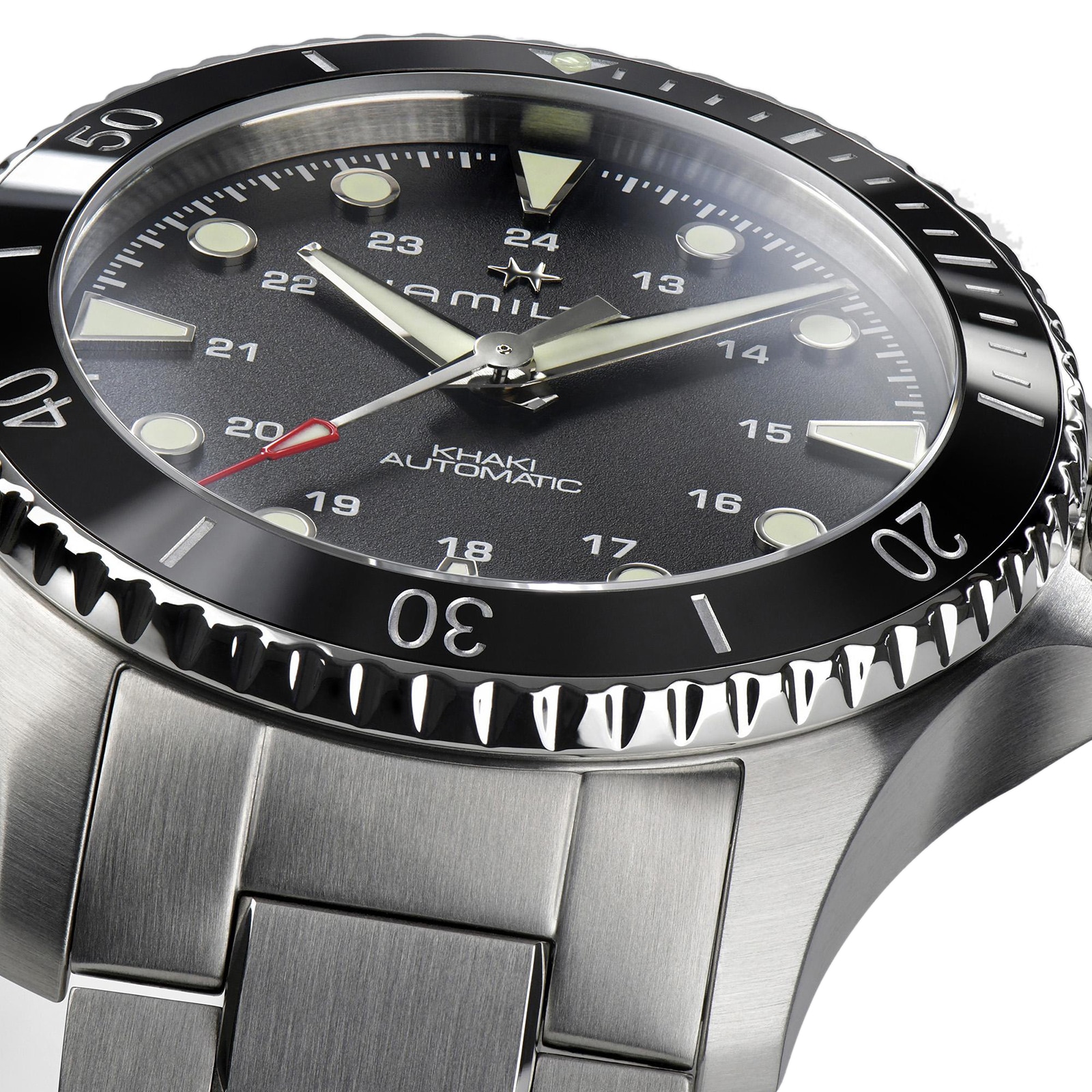 Hamilton Khaki Navy H82515130 Automatic Black - 43mm Stainless Steel - Image 4