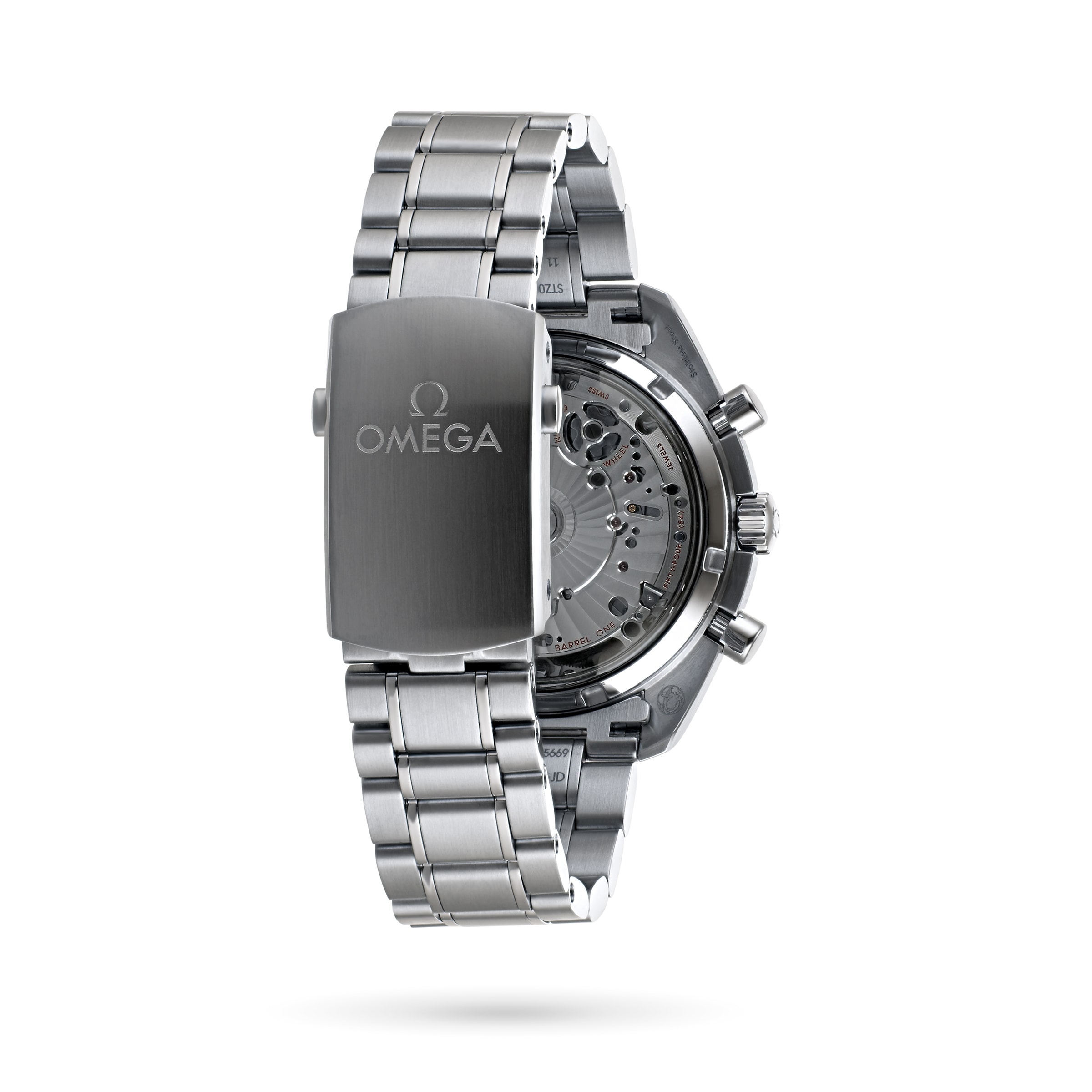 Omega Speedmaster Replica - 44mm Stainless Steel Automatic White Dial Watch - Image 3