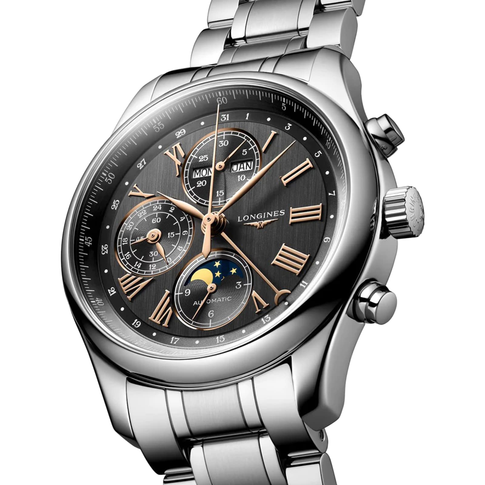 Longines Master Collection L27734616 Automatic Grey Watch - 42mm Stainless Steel - Image 3